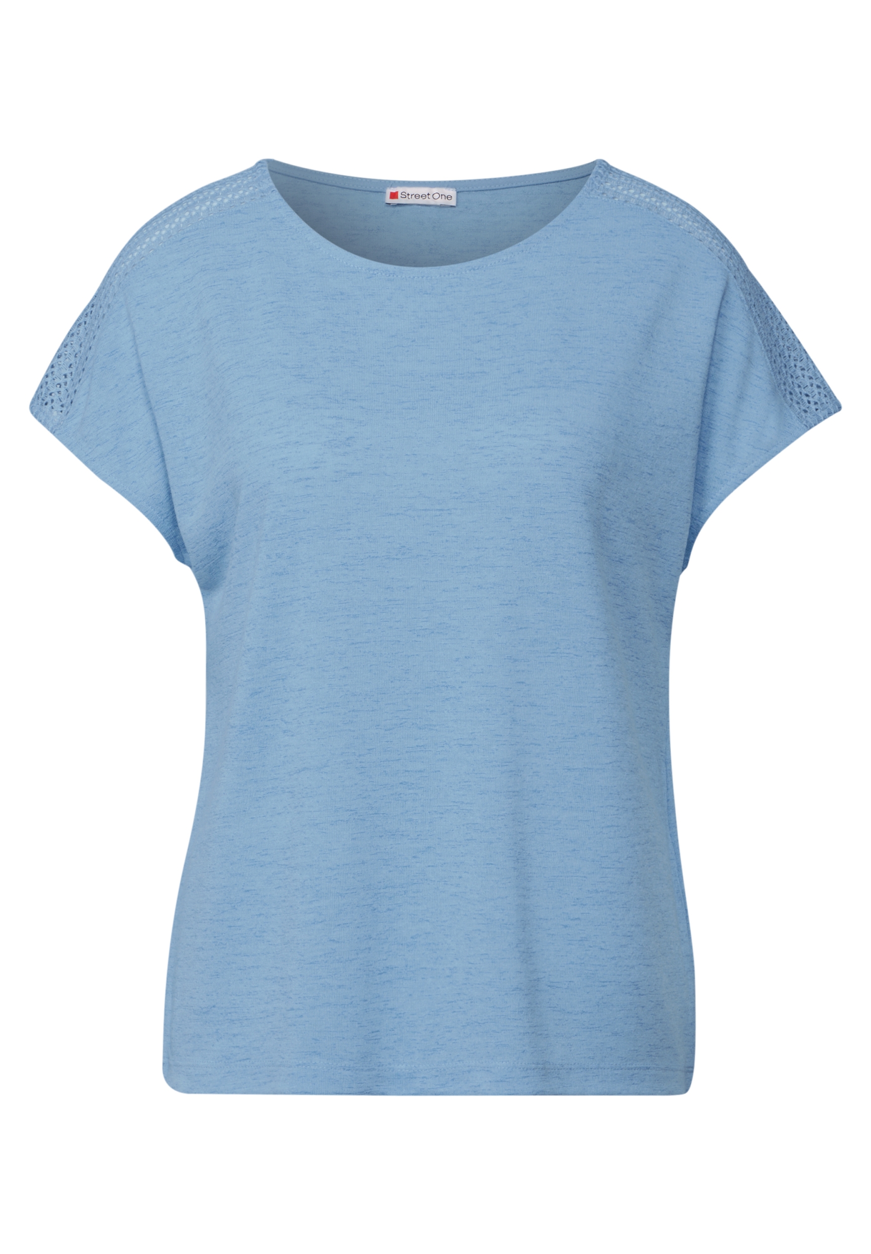 LTD QR linen look shirt w.lace #1