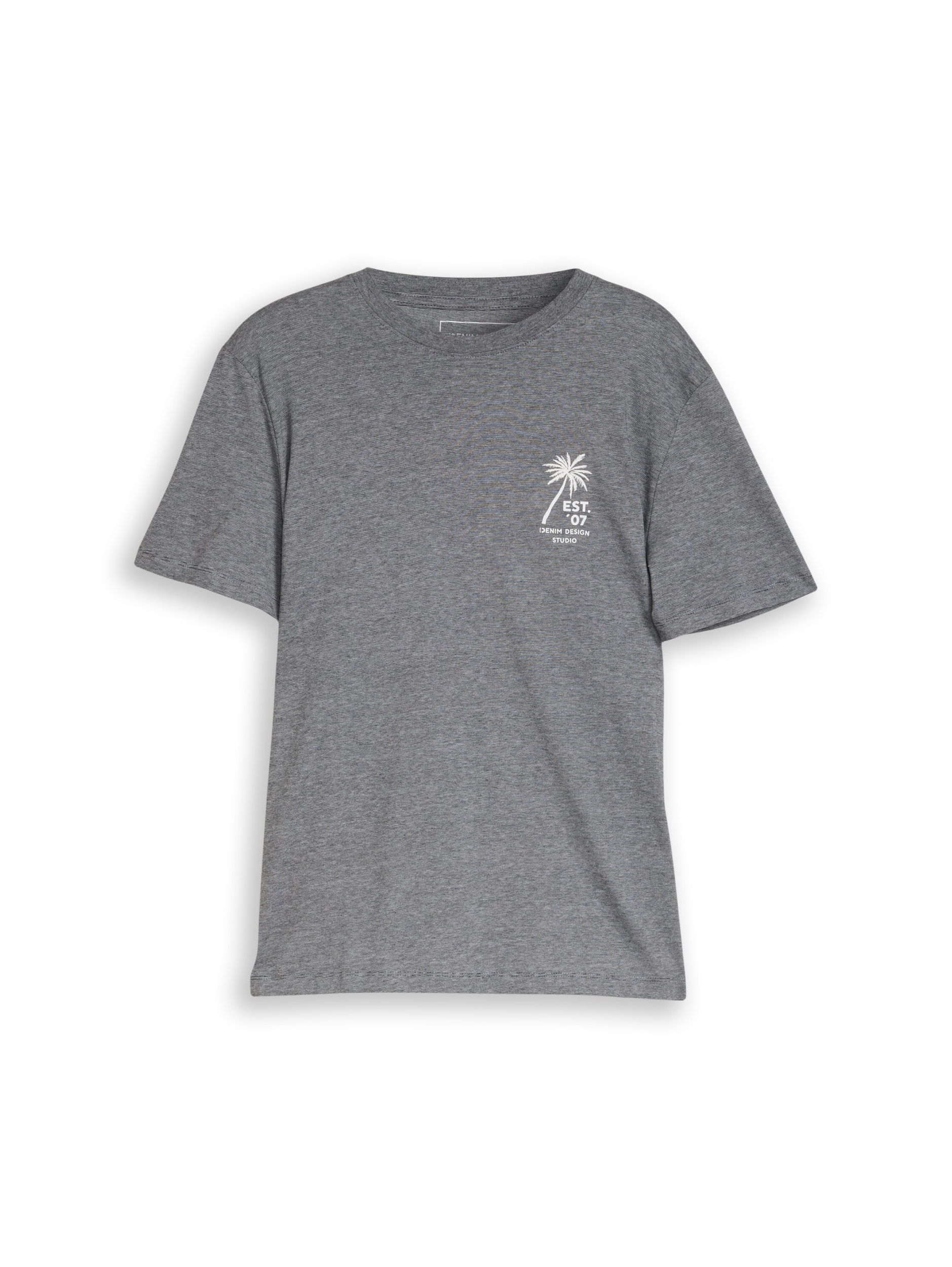 fine stripe printed t-shirt #1