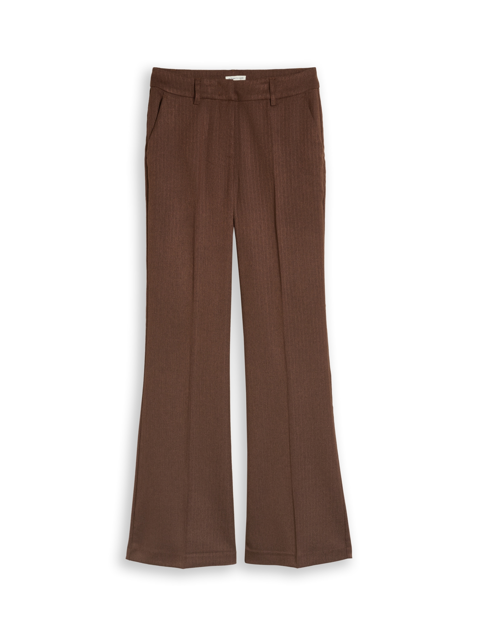 melange wool kick flare pants #1