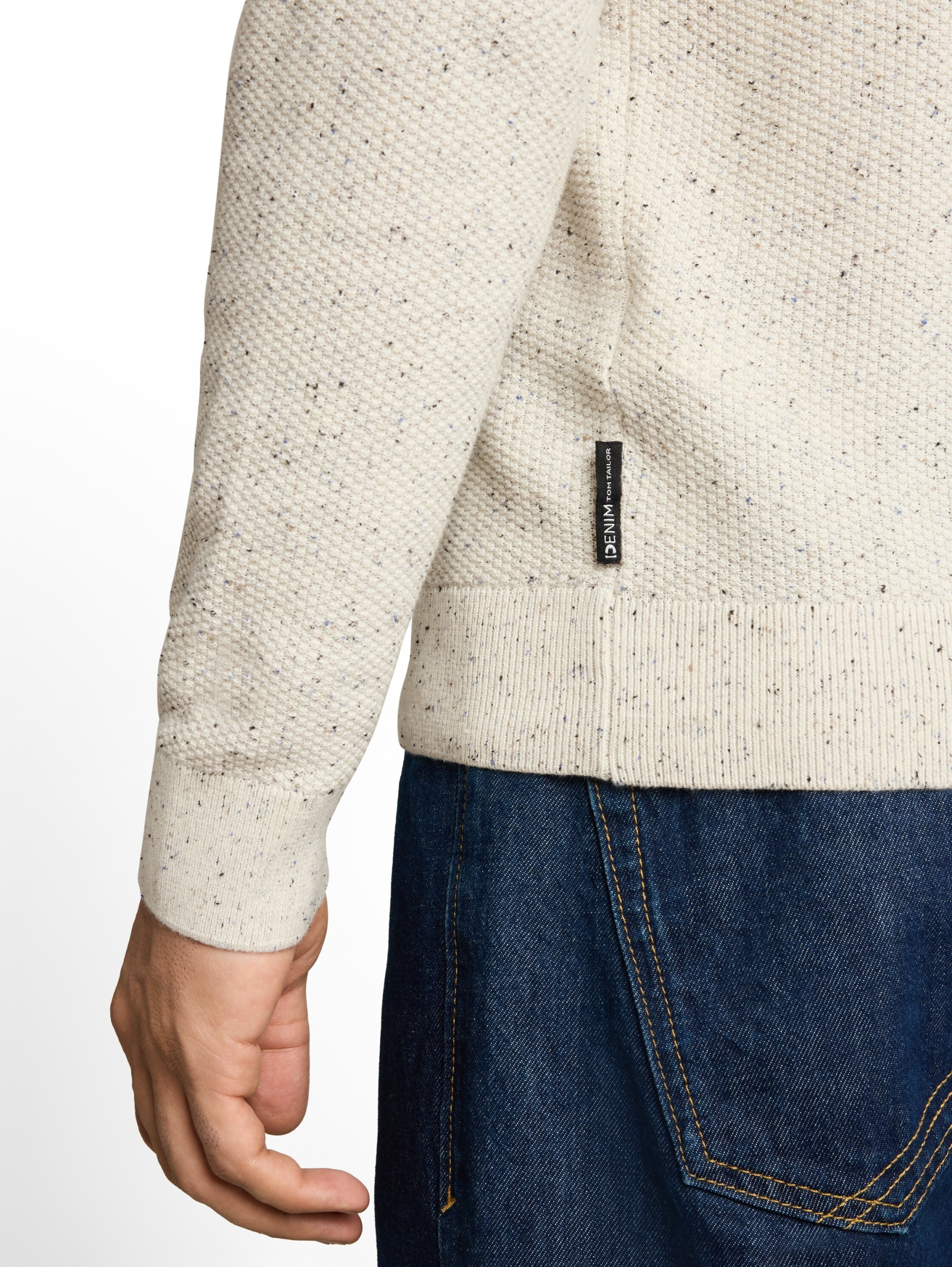 multi color nep crew neck knit #5