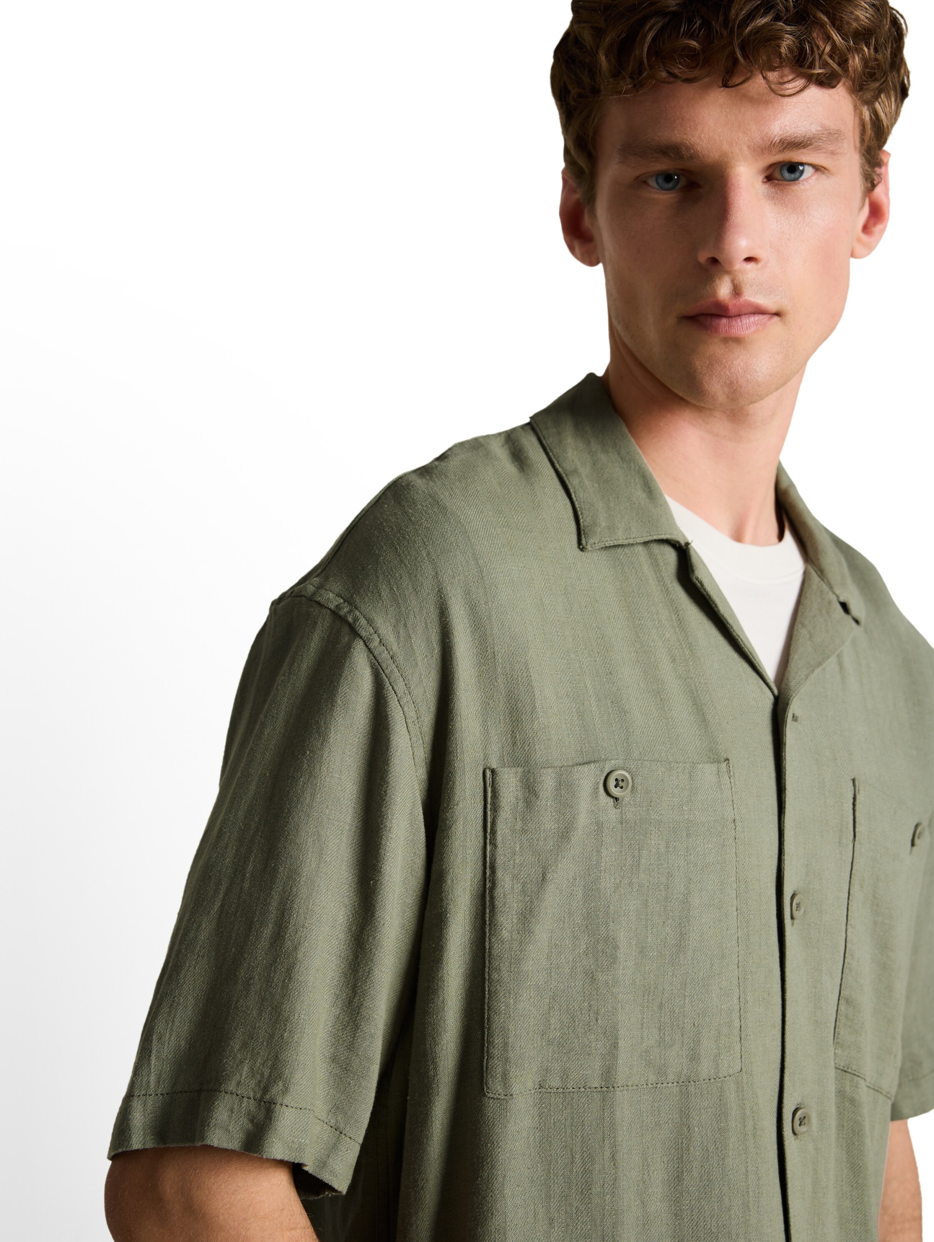 loose fit structured viscose l #7