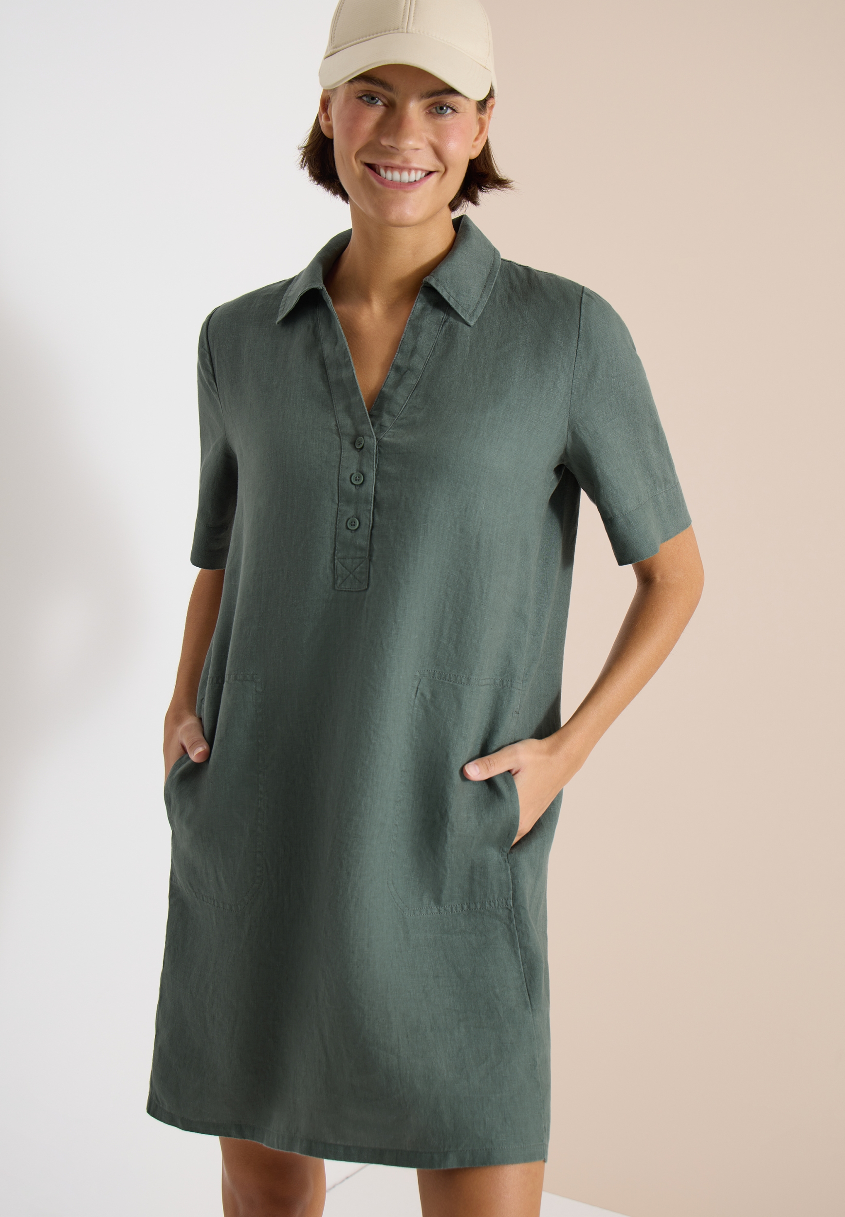 Linen Solid Dress #3