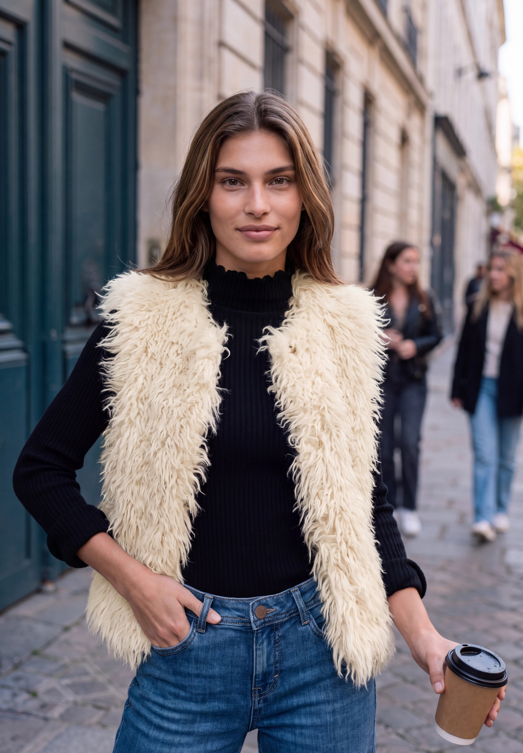 Studio Fake Fur Vest #5