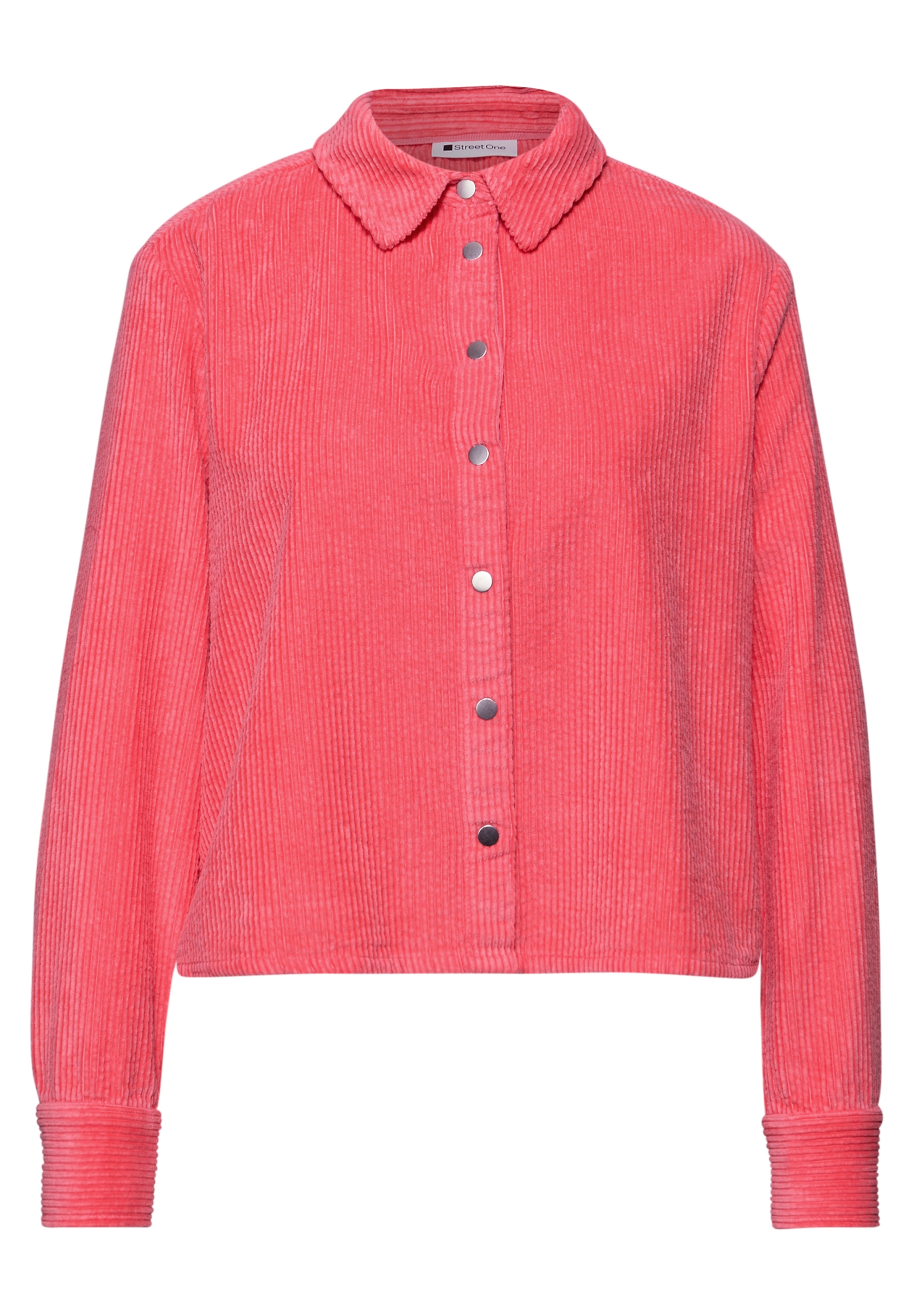 QR Corduroy shirtcollar blouse #1