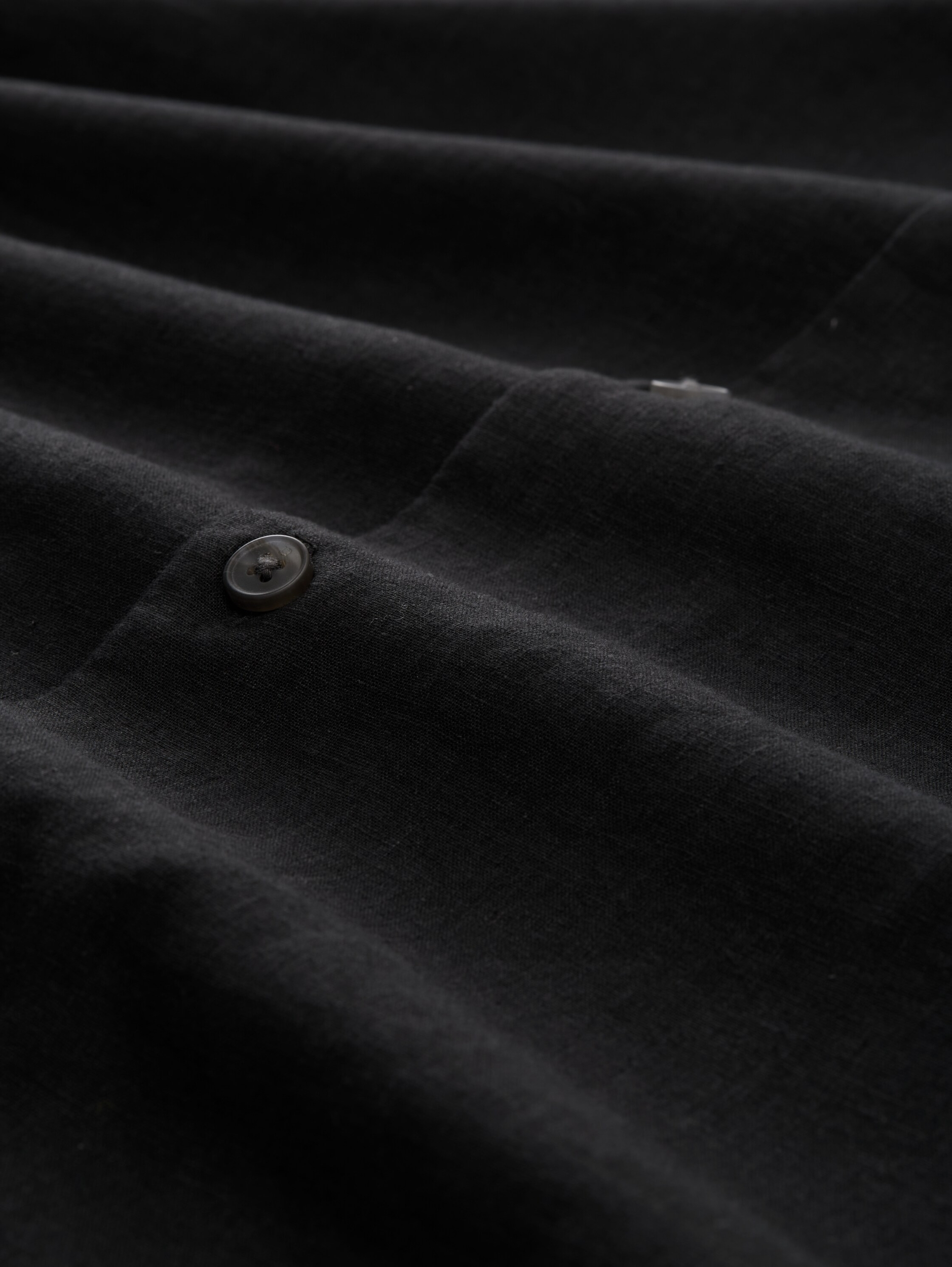 Relaxed Fit Kurzarmhemd mit Leinenanteil #2