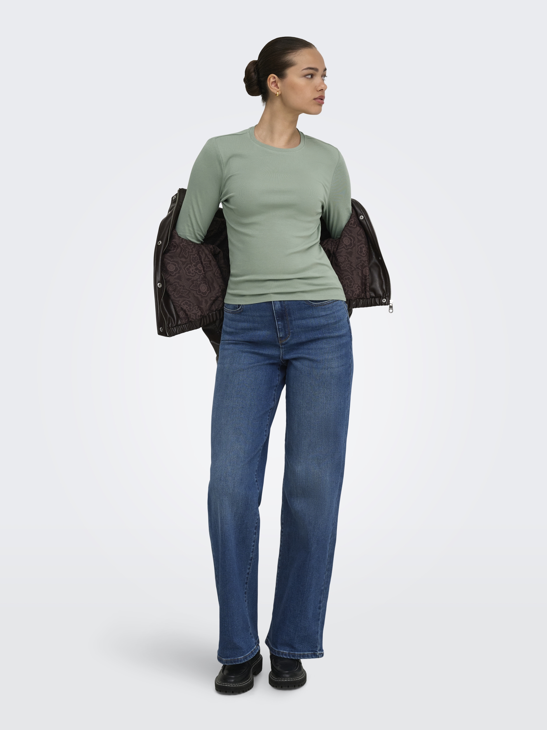 ONLRILEY O-NECK L/S TOP JRS NOOS #5