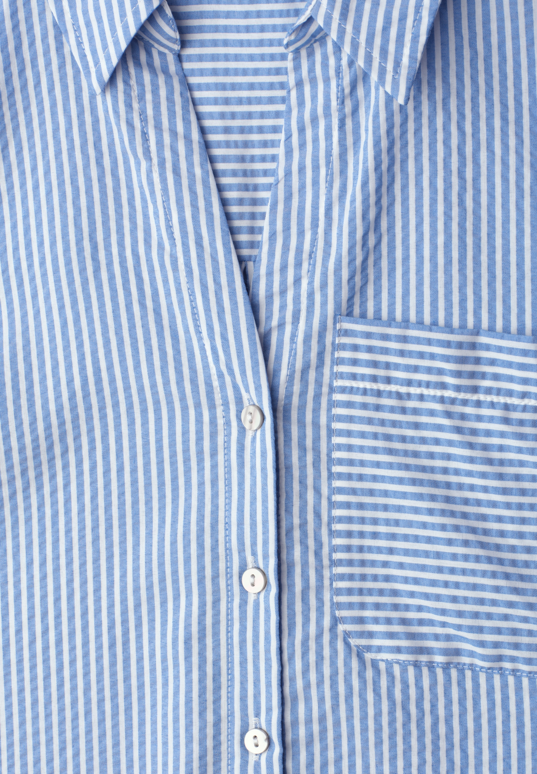 Striped buttoned shirtcollar b #2