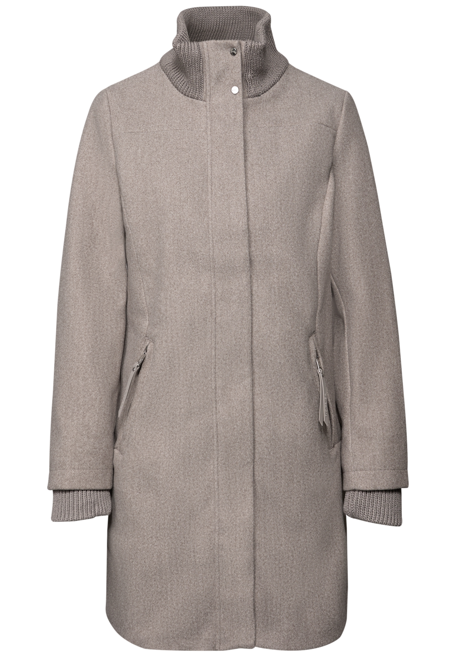 LTD QR Coat w. Knit Details #1