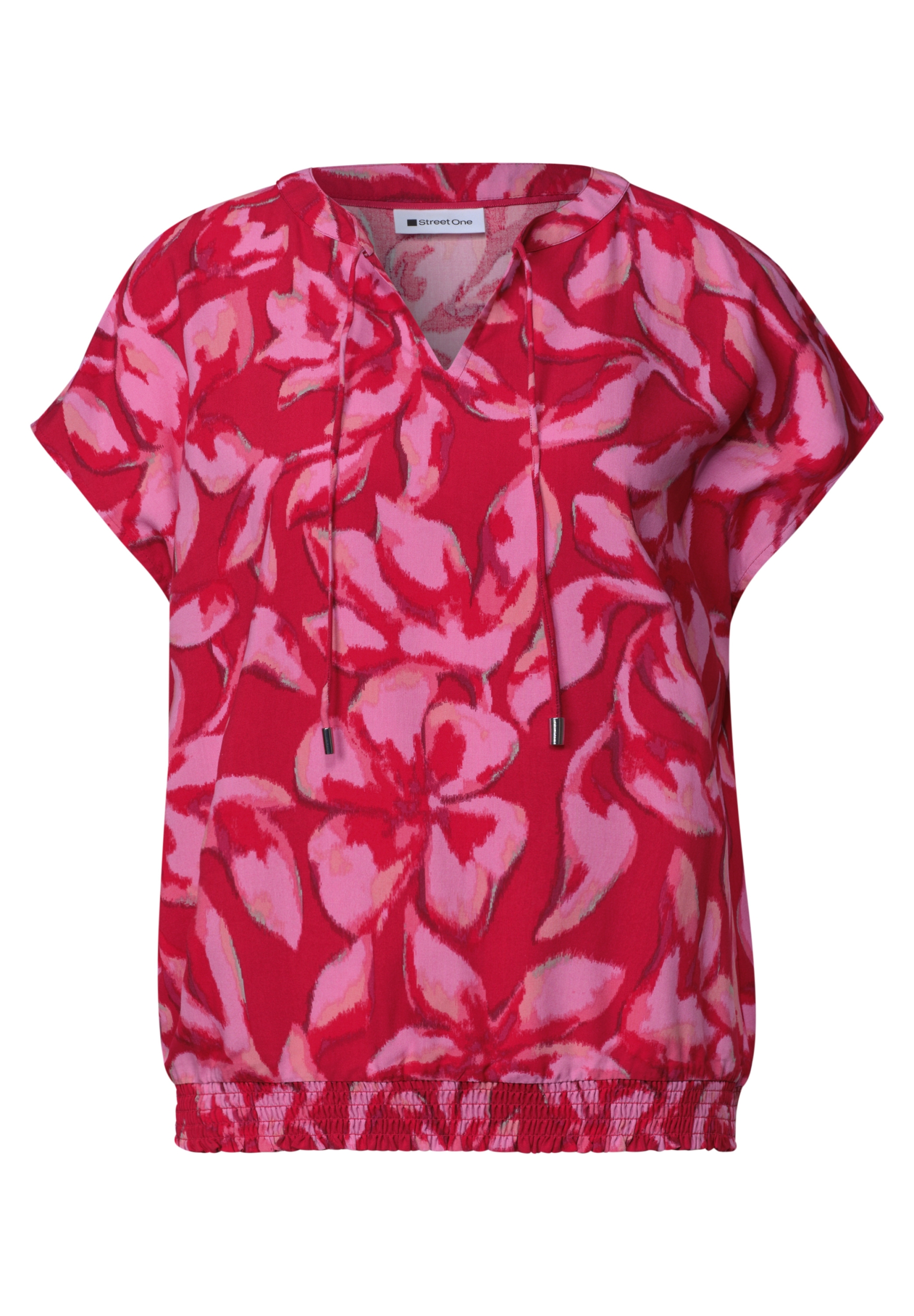 LTD QR Splitneck blouse w smok #1