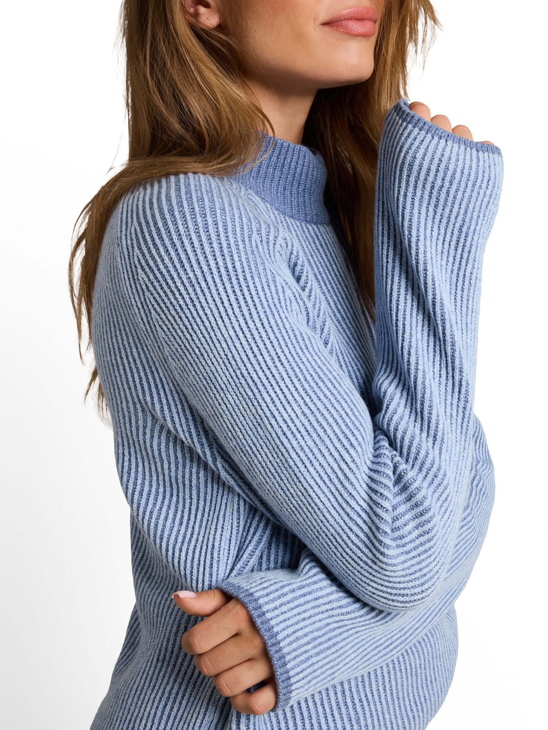 knit plaited rib crewneck #7