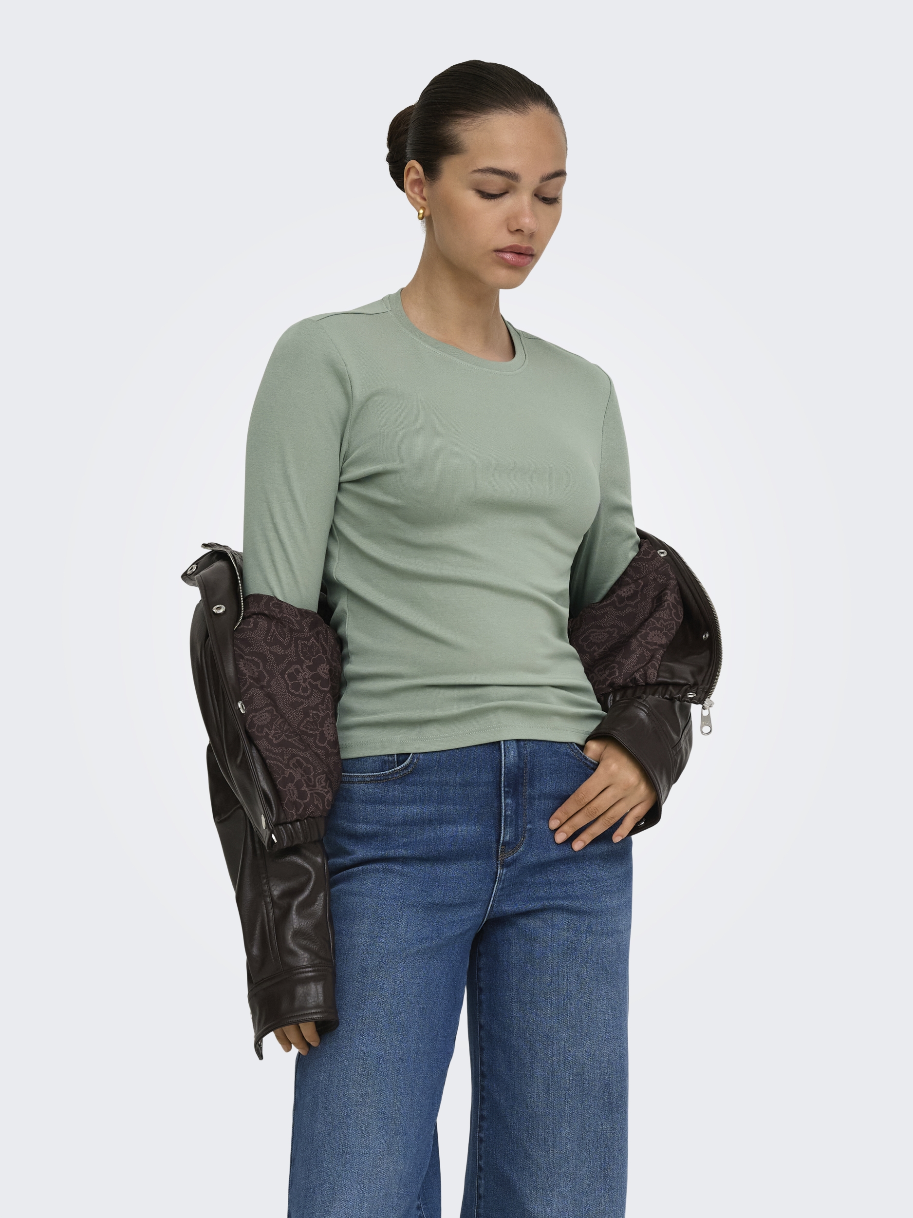 ONLRILEY O-NECK L/S TOP JRS NOOS #4