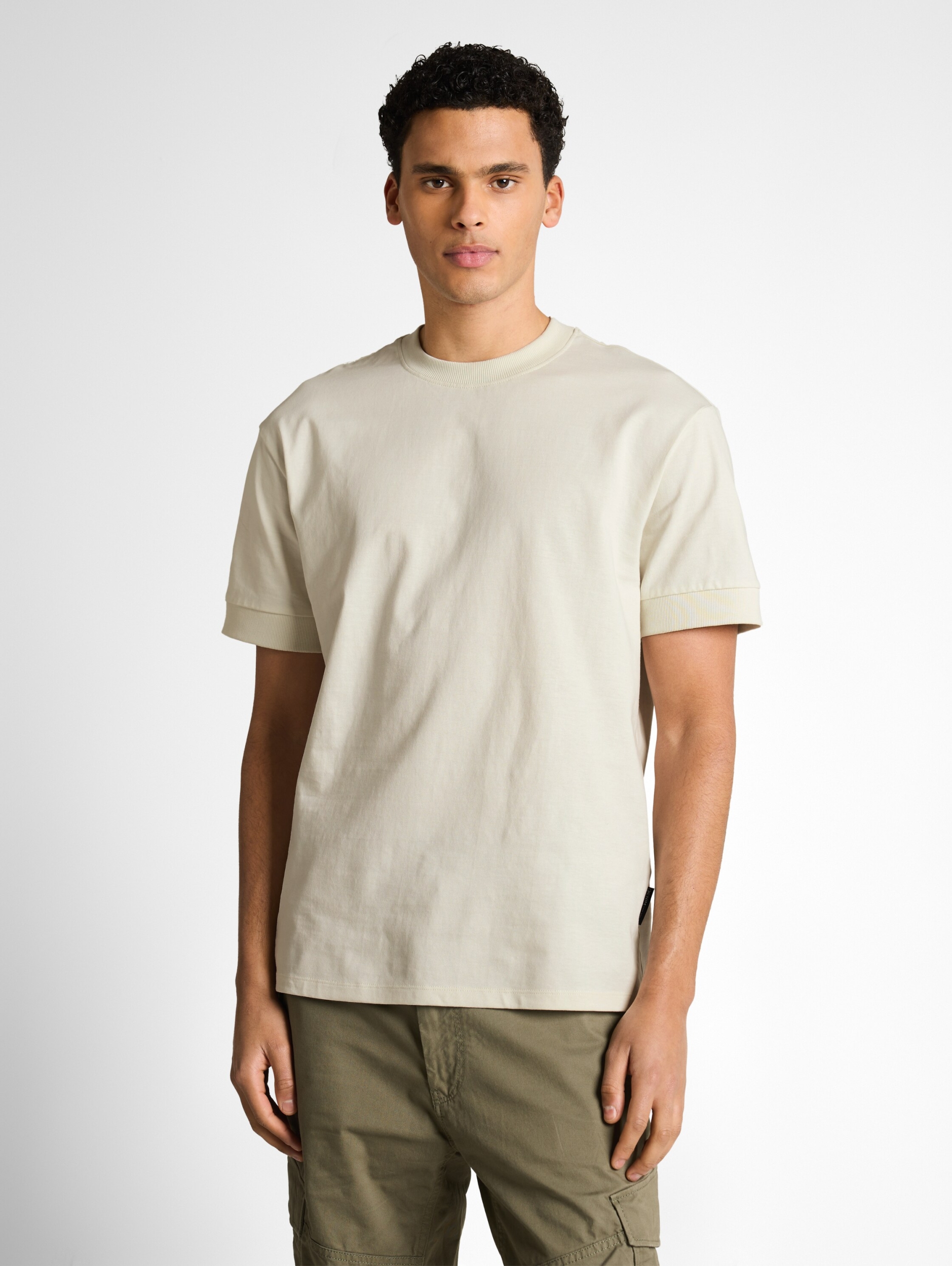 relaxed rib sleeve t-shirt #5