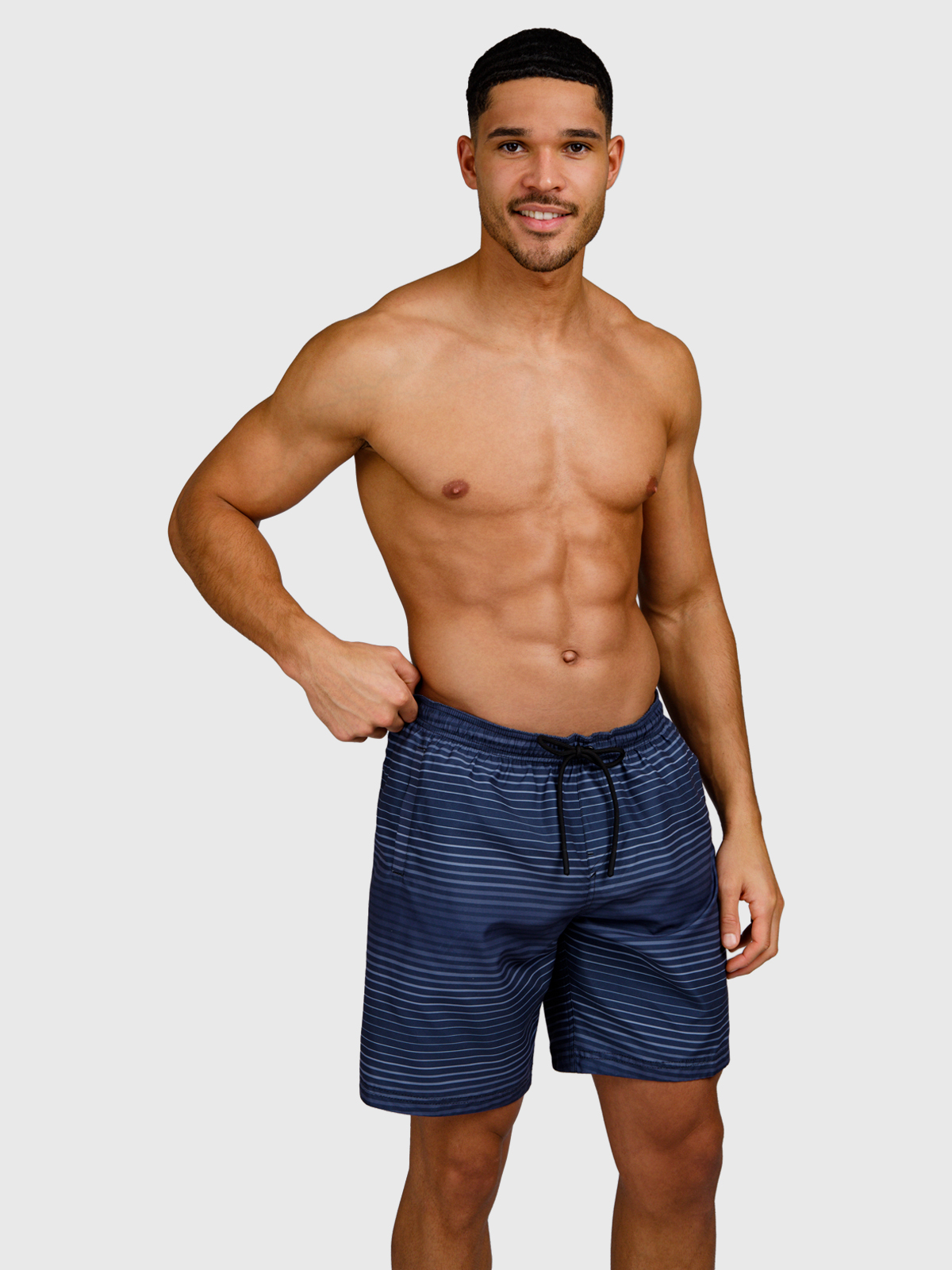 Cester-Stripe Men Swim Shorts #8