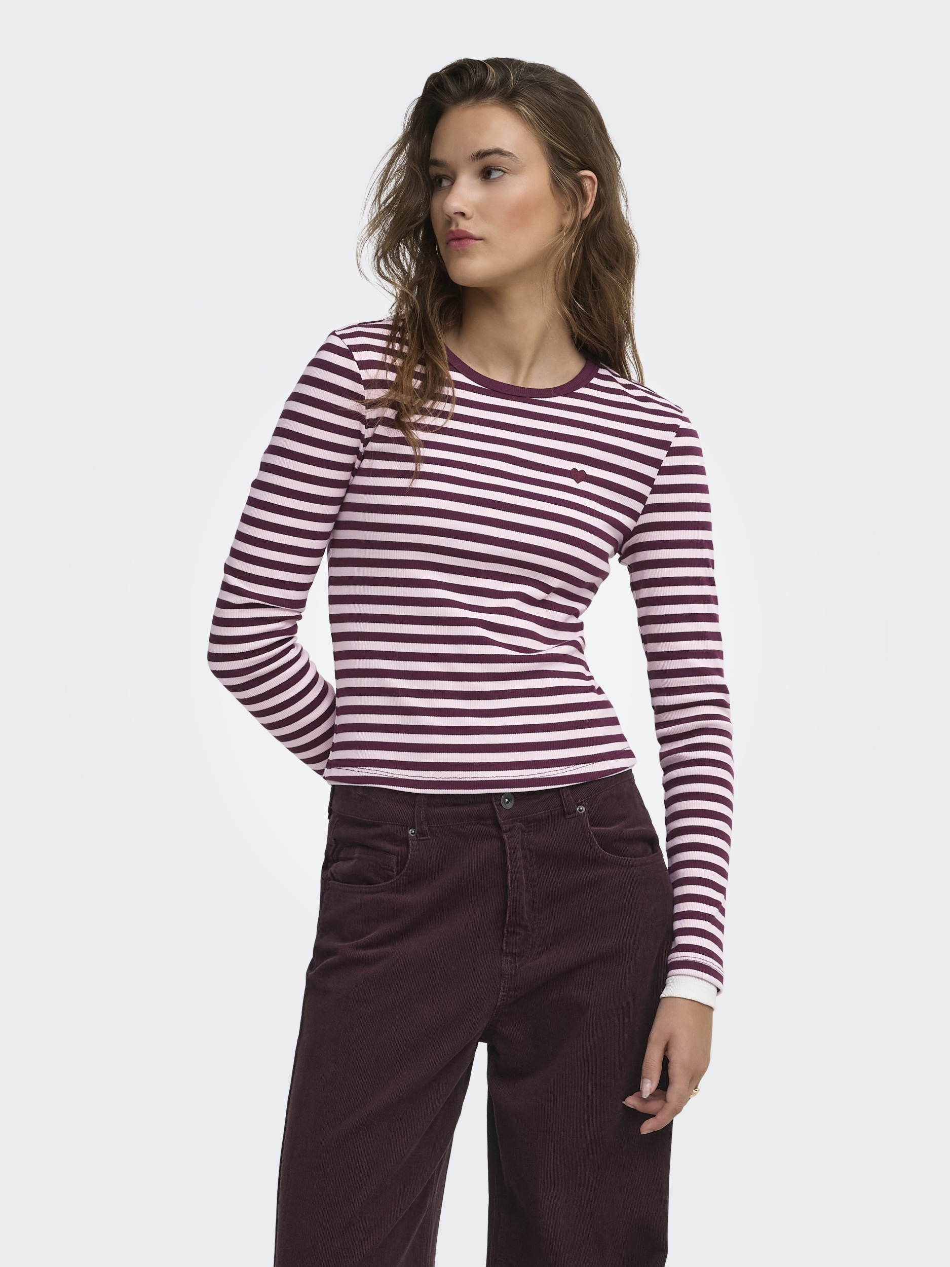 ONLVAL L/S O-NECK STRIPE TOP JRS #4