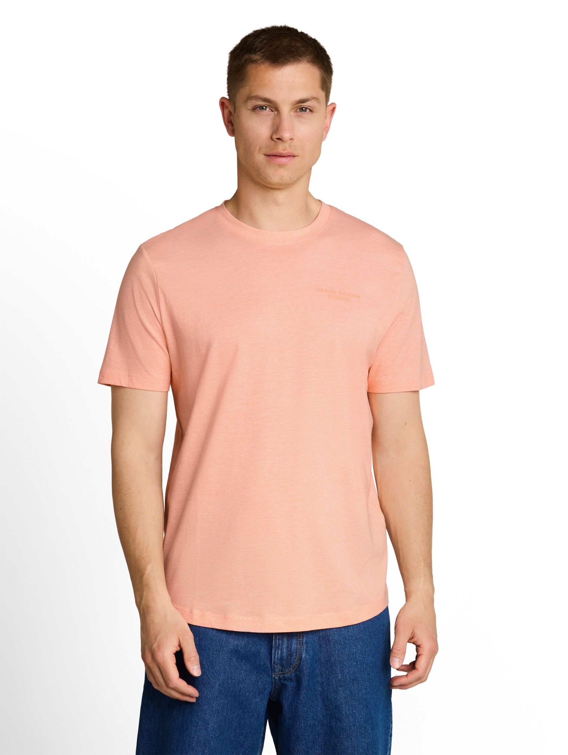 rounded hem finestripe t-shirt #5