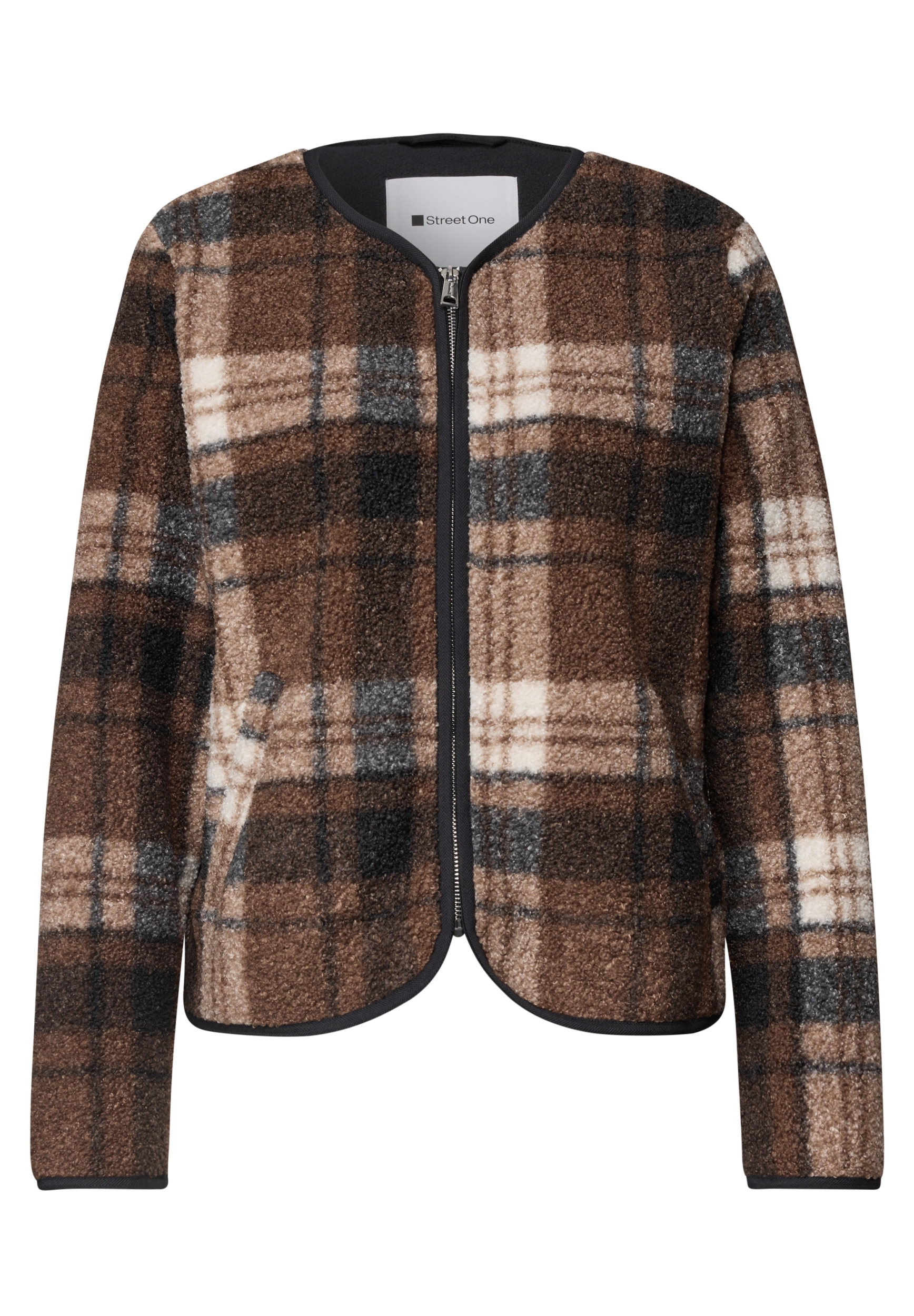 LTD QR Short Teddy Jkt w. AOP #1