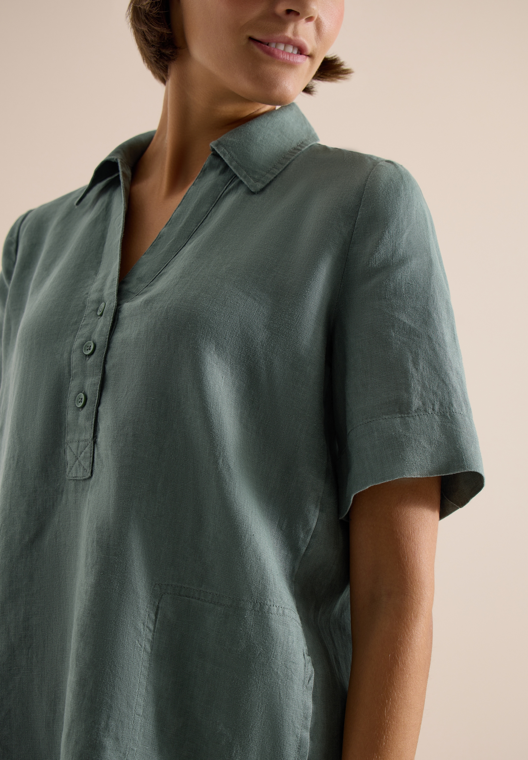 Linen Solid Dress #7