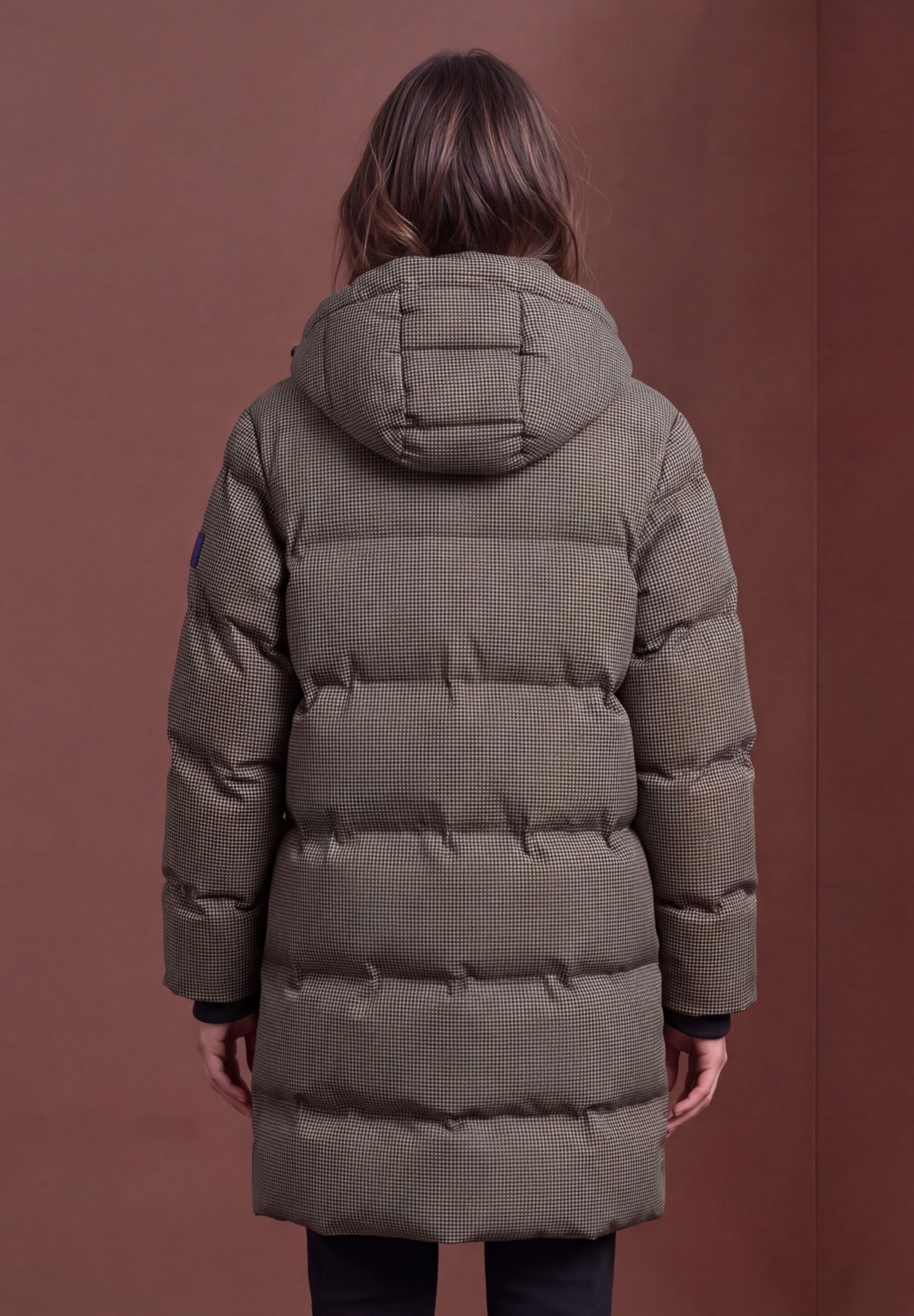 LTD QR Long Padded Jkt w. AOP #4