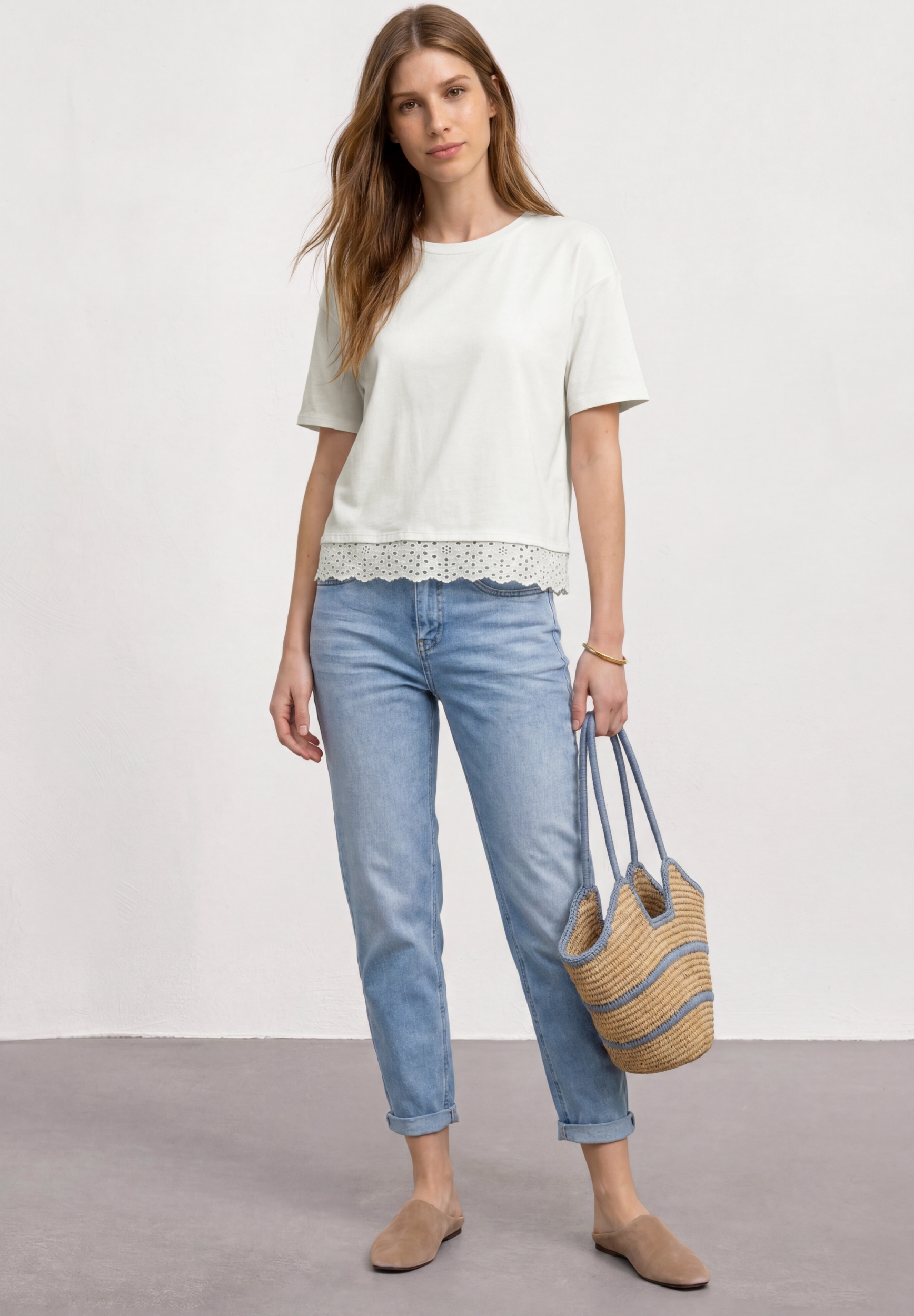 short shirt w.lace bottom #3