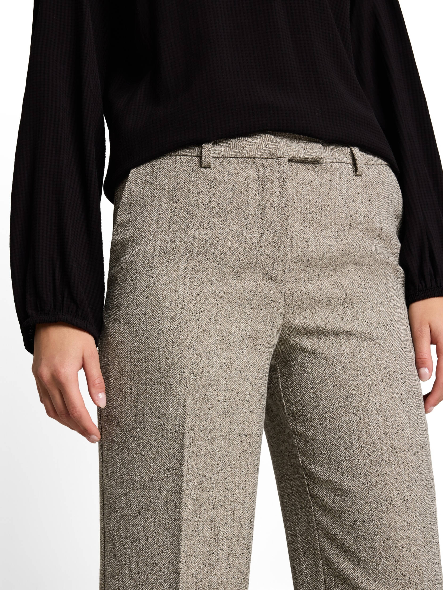 cropped straight leg pants str #6