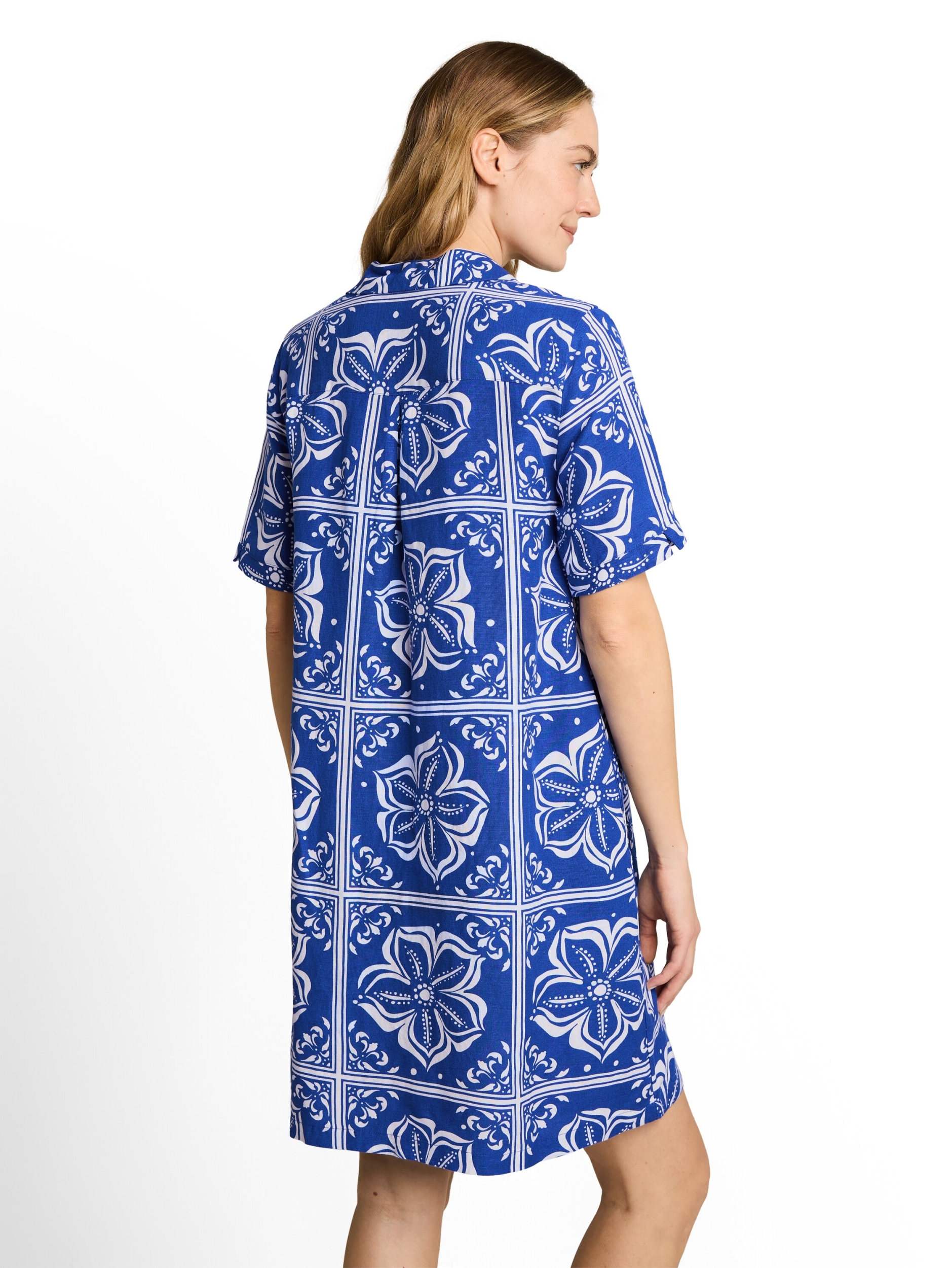 dress linen with polo collar #4