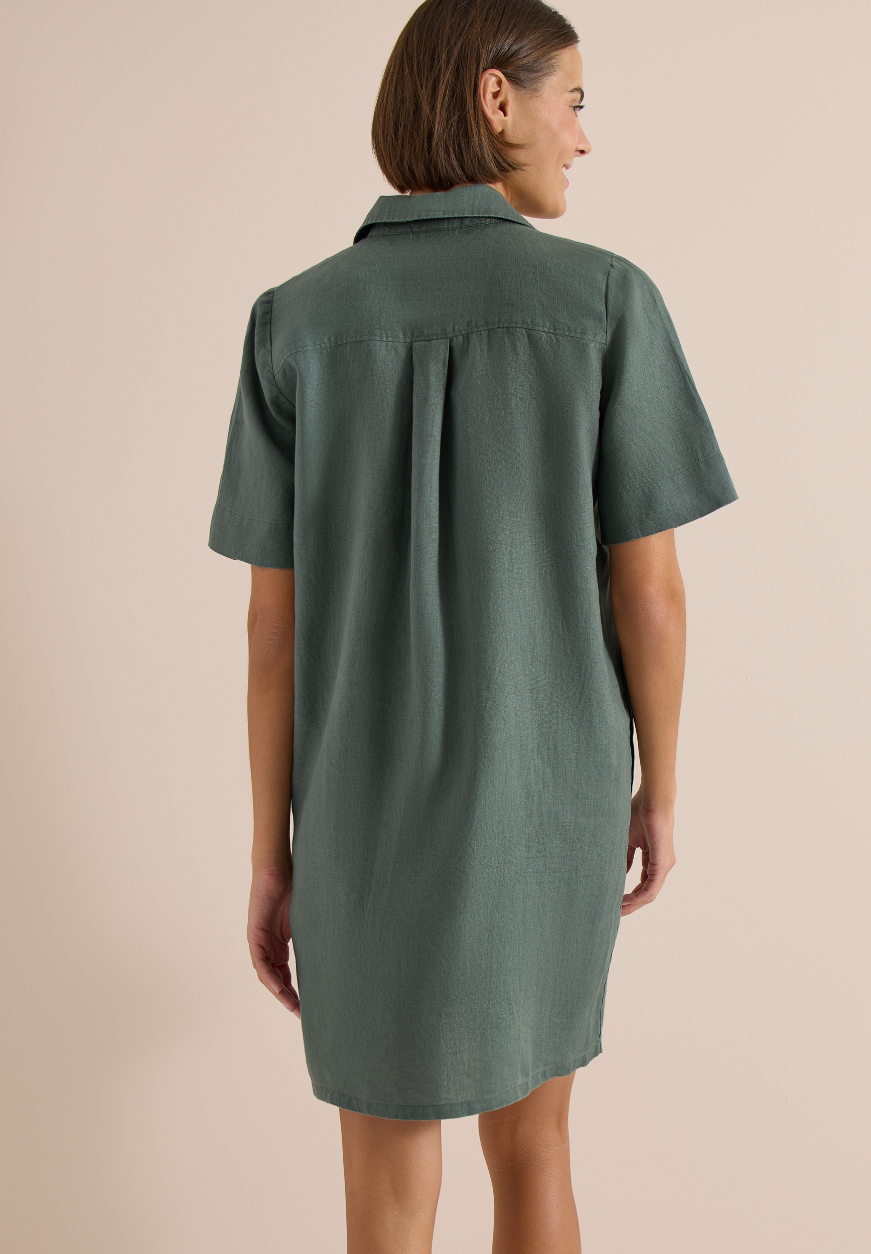Linen Solid Dress #4