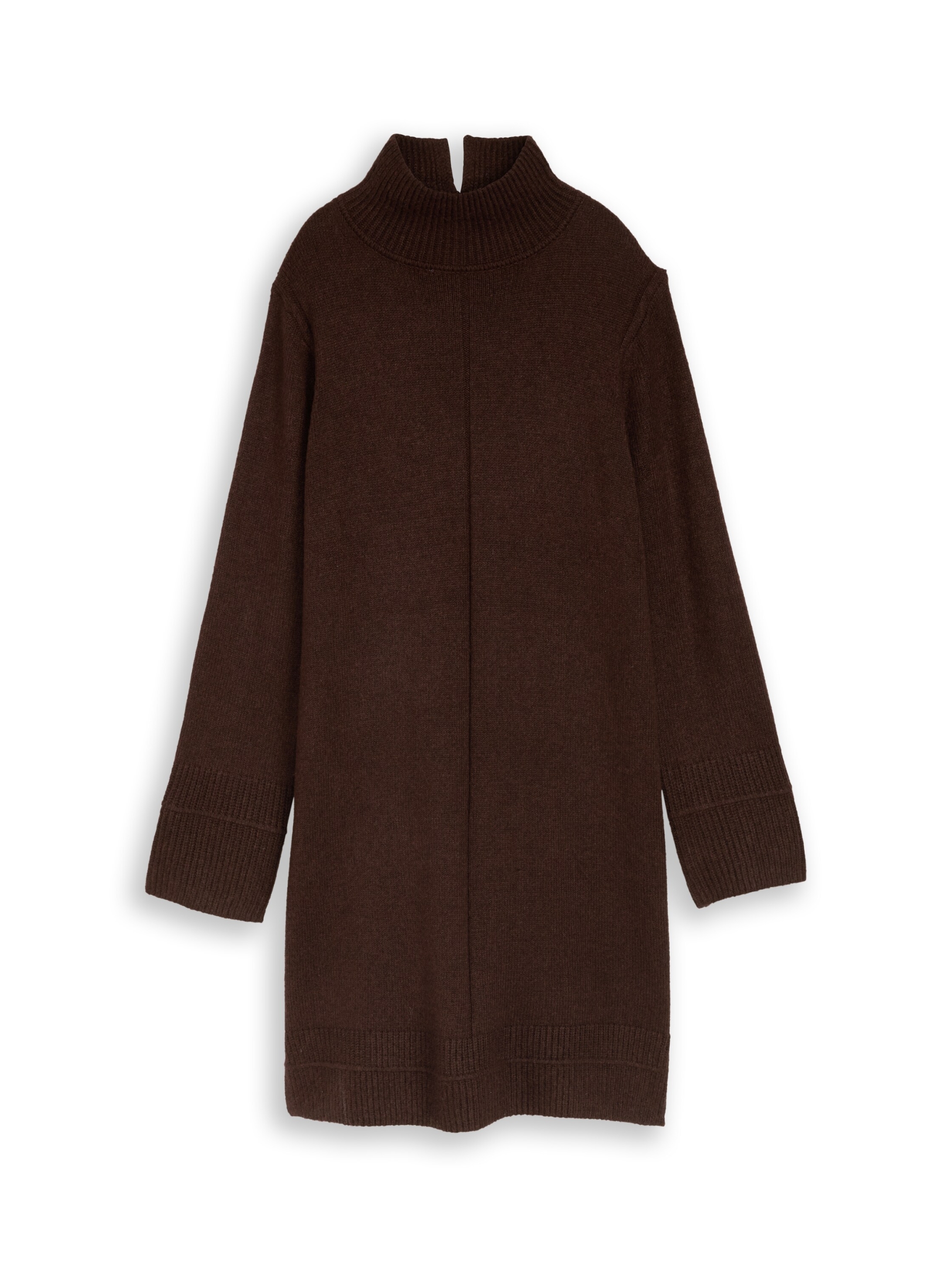 knit cosy dress with mockneck #1