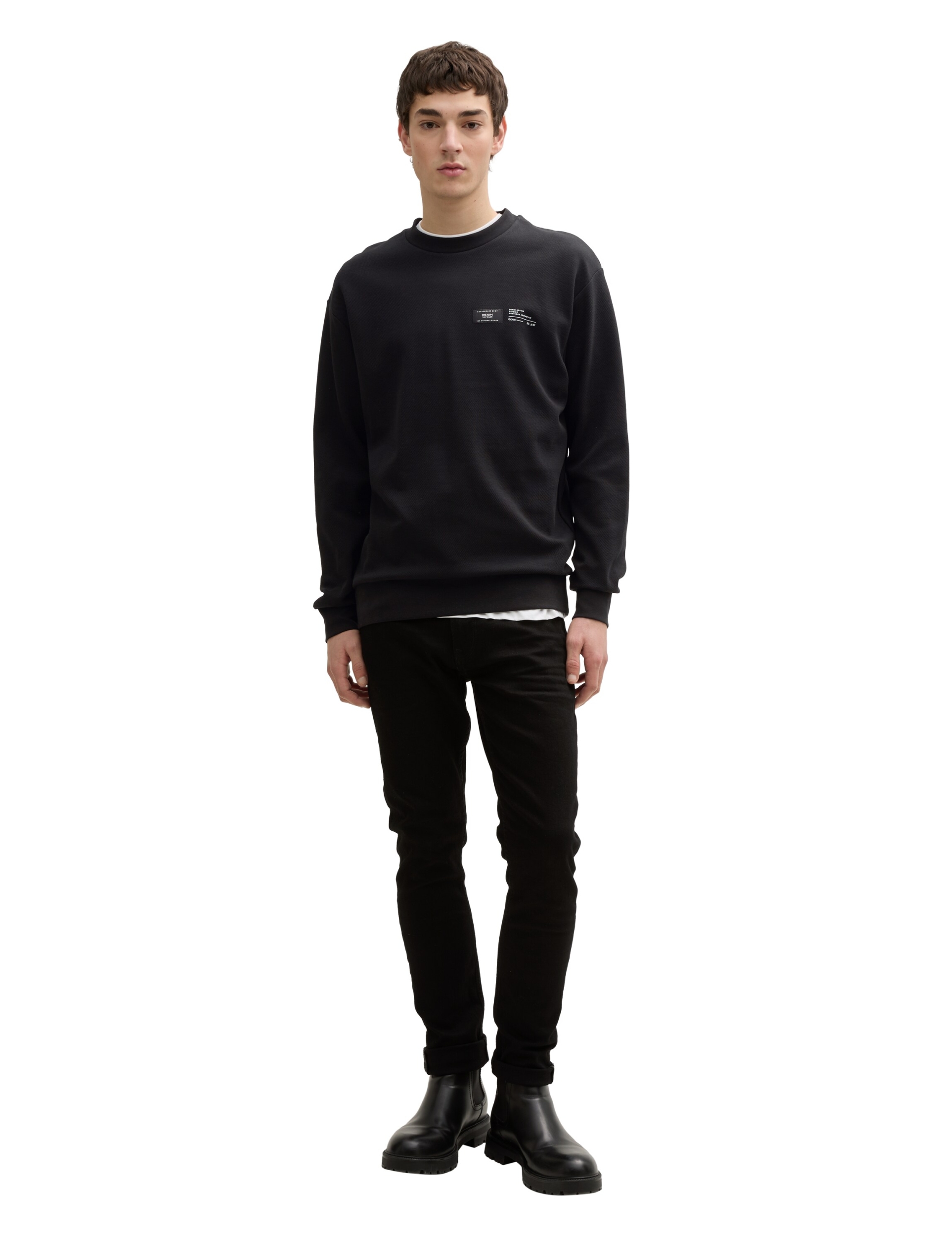 Sweatshirt mit Logo-Label #2