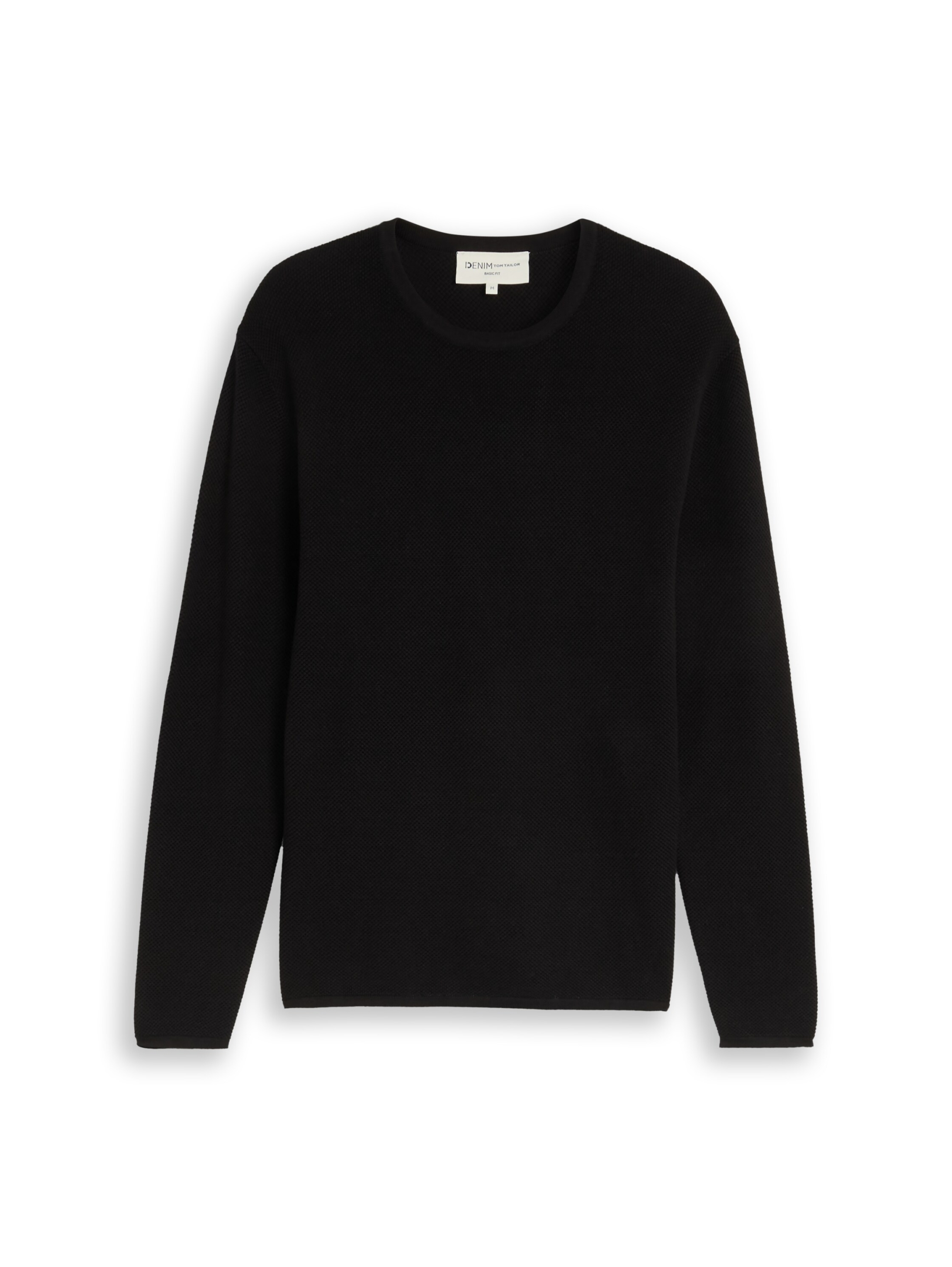 basic structred crew neck knit #1