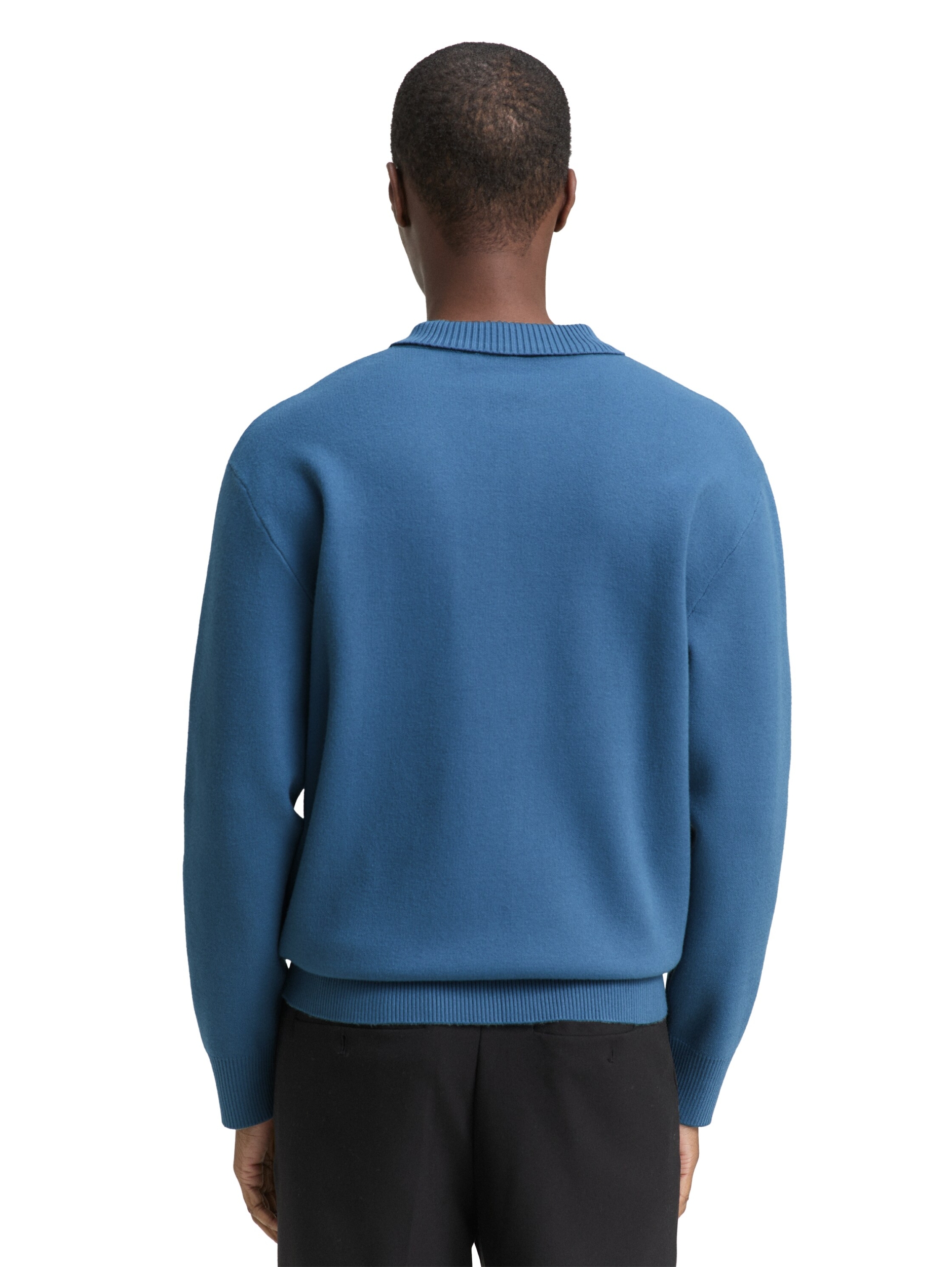 relaxed knitted zip polo #4