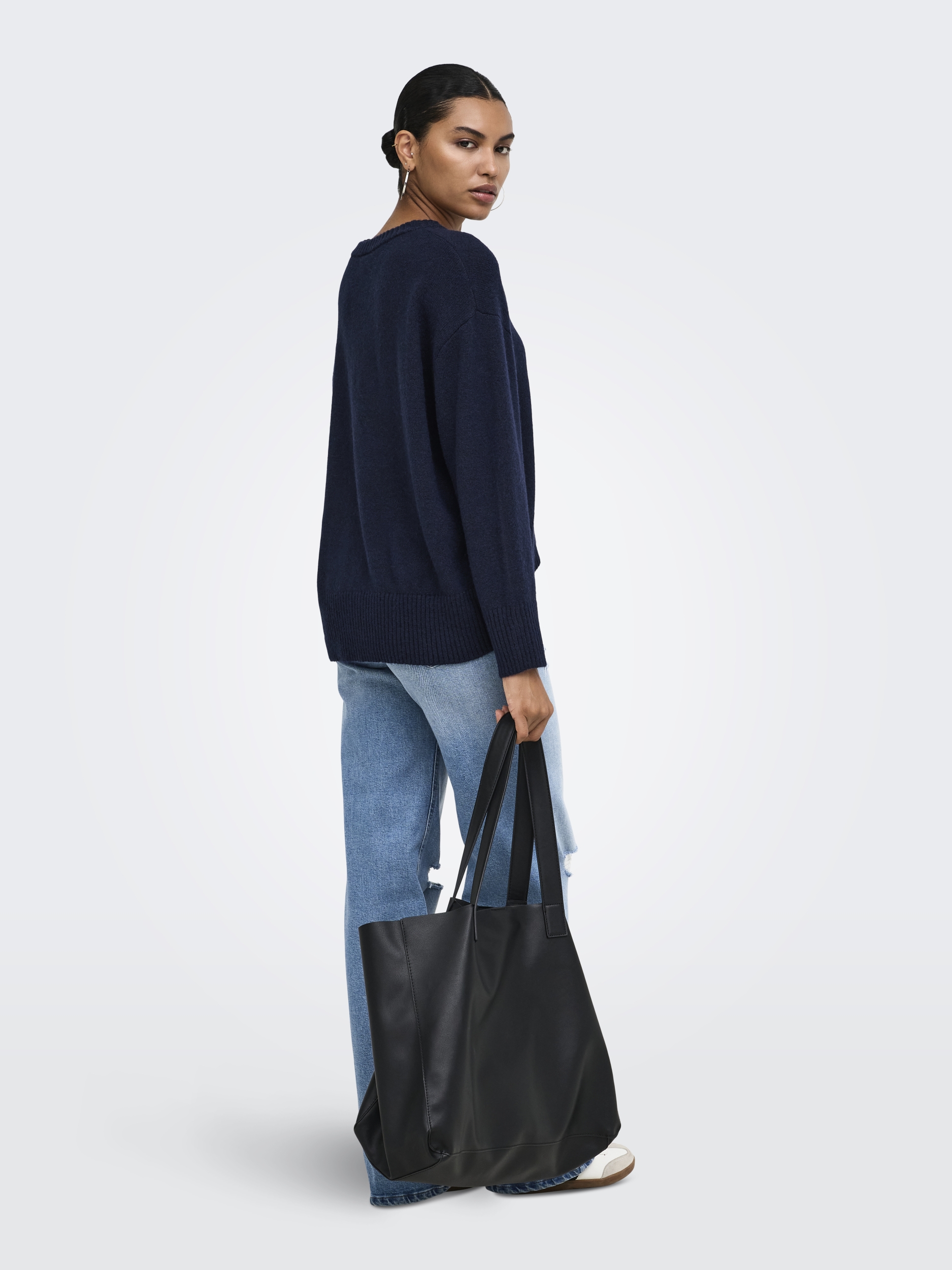 ONLALIVIA LS HIGH-LOW O-NECK NOOS KNT #5