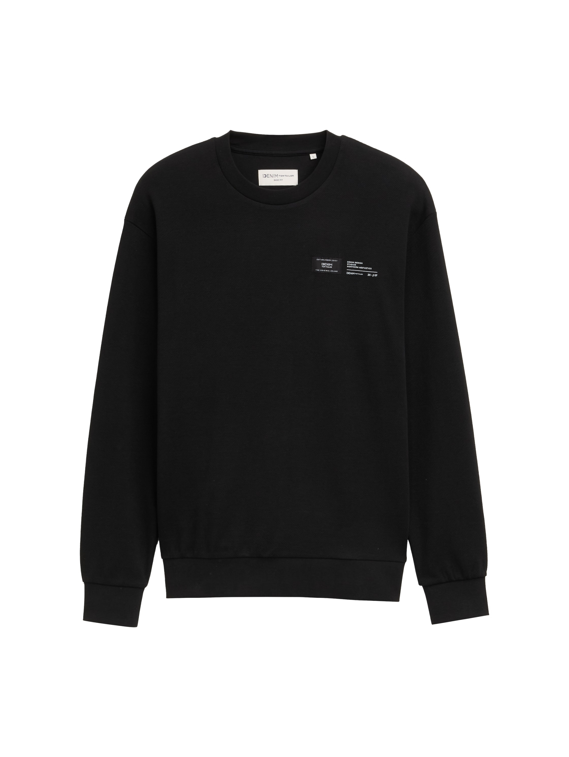 Sweatshirt mit Logo-Label #1