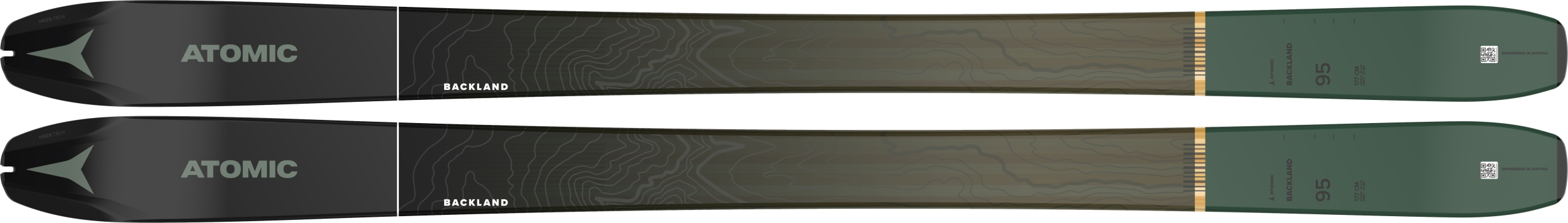 BACKLAND 95 + SKIN 95 Black/Green #1