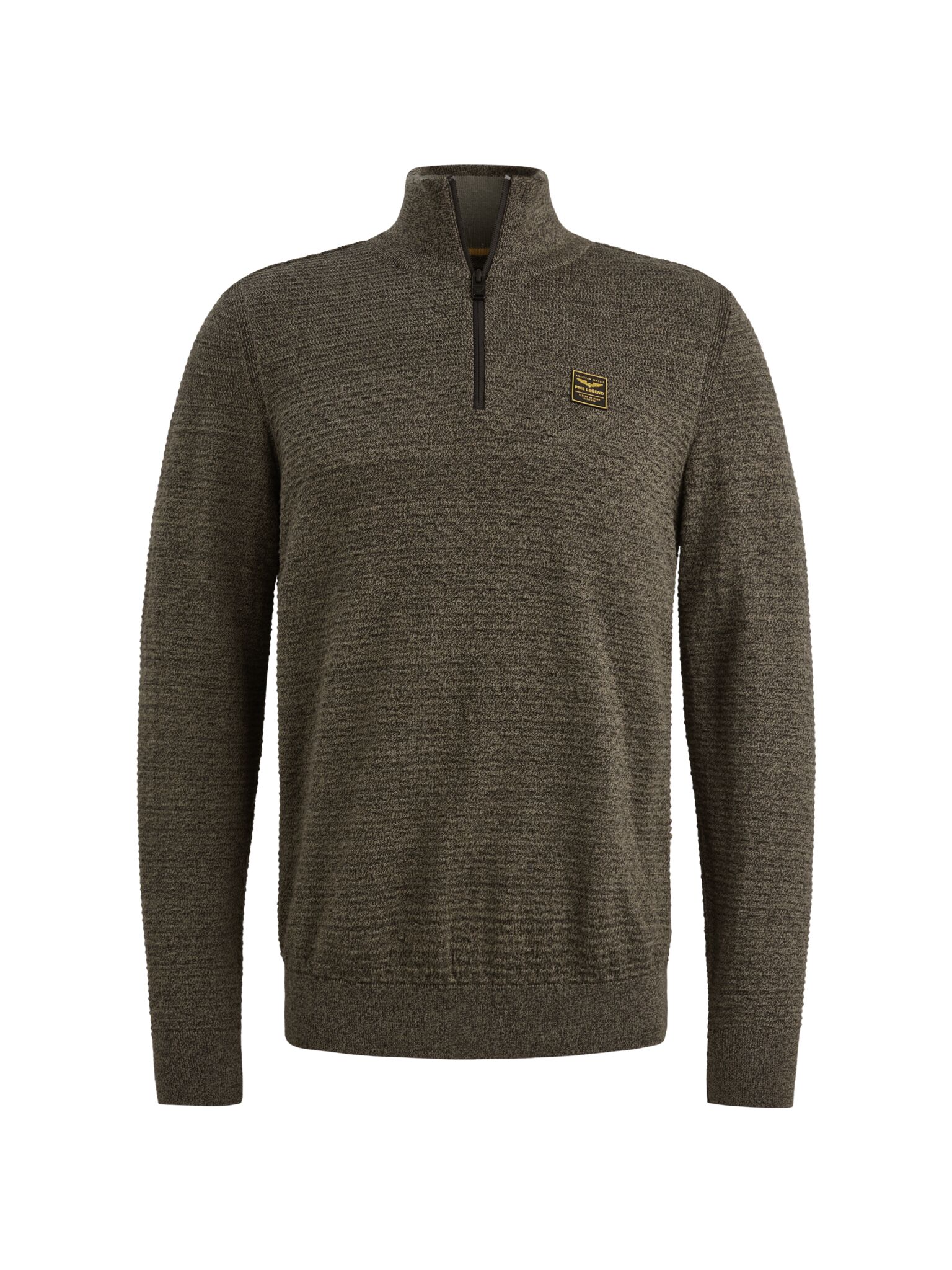 Half zip collar cotton mouline (or #1