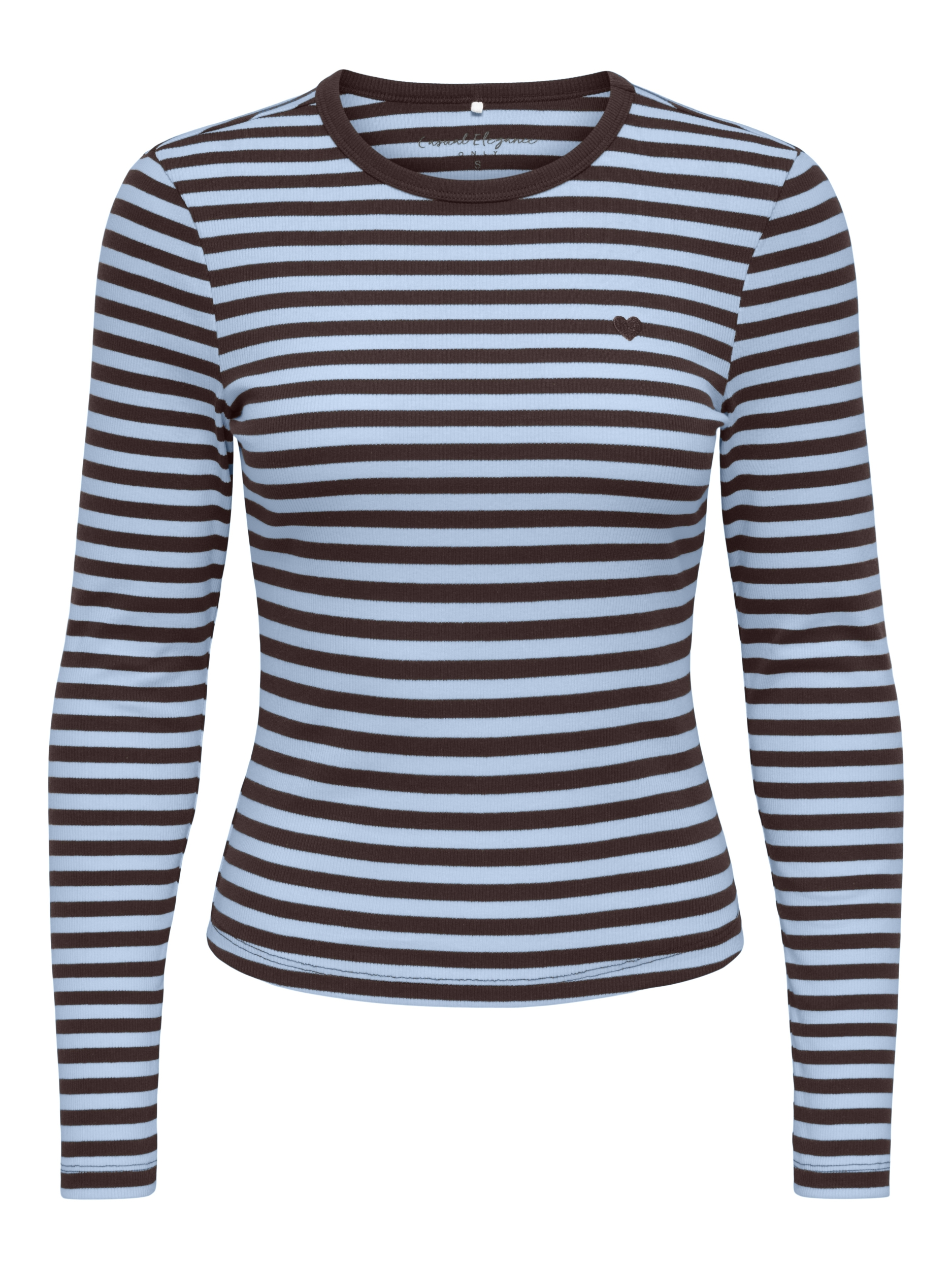 ONLVAL L/S O-NECK STRIPE TOP JRS #1