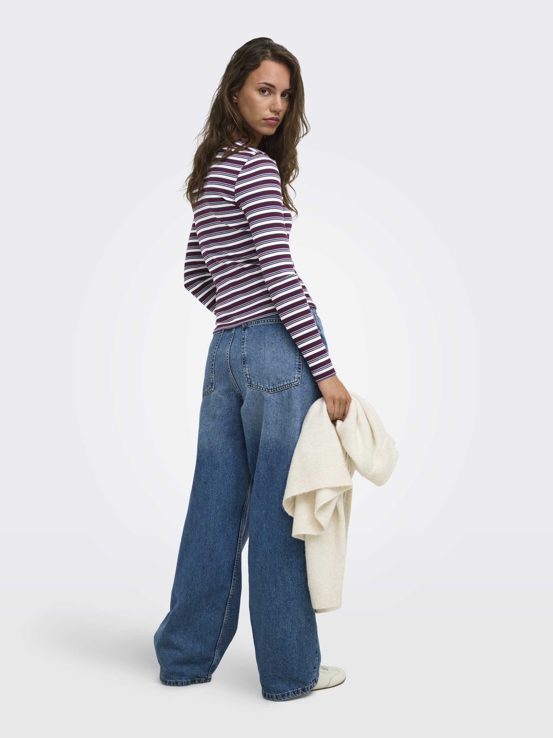 ONLVAL L/S O-NECK STRIPE TOP JRS #5