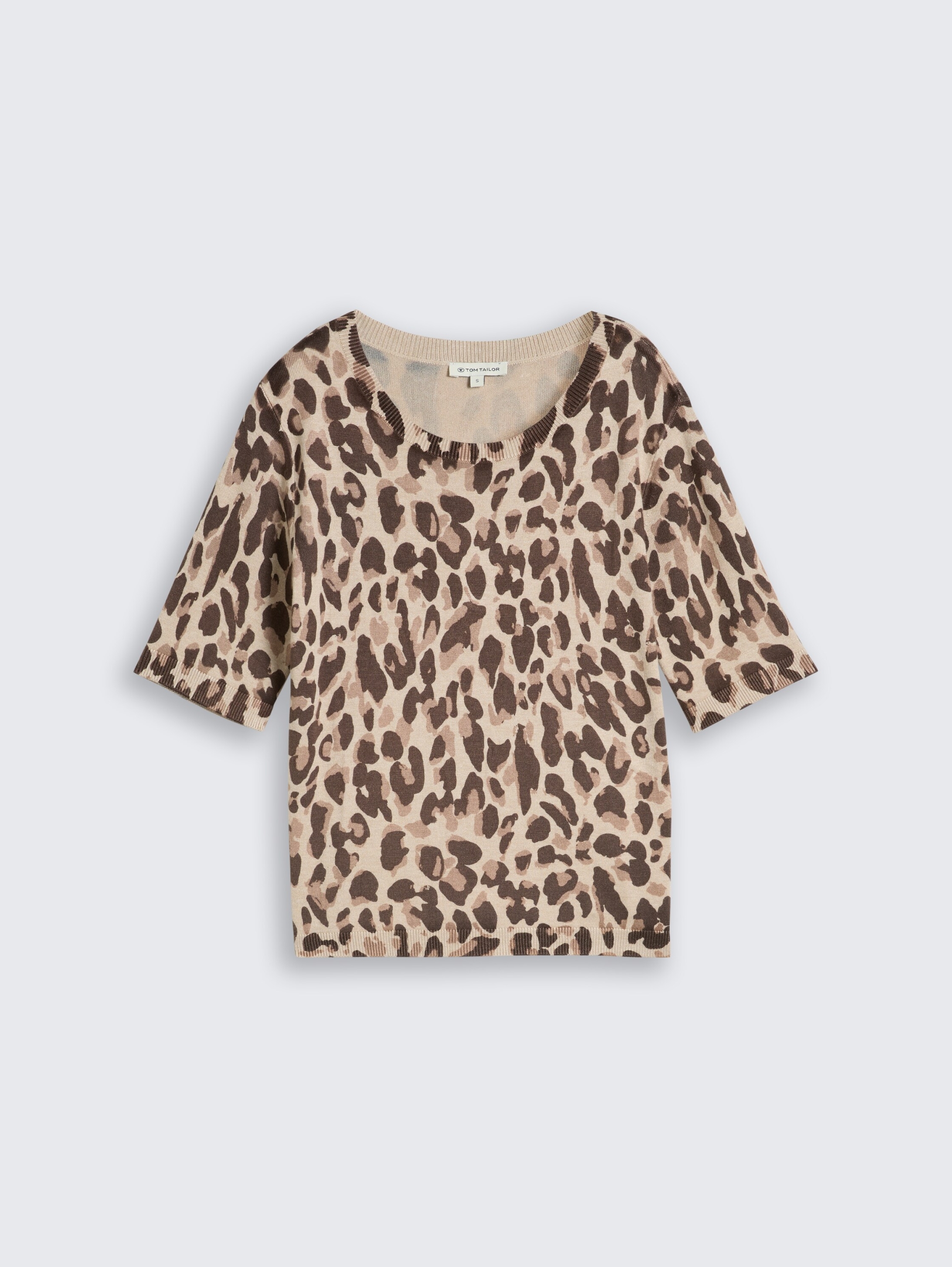 knit printed shortsleeve sweat #1