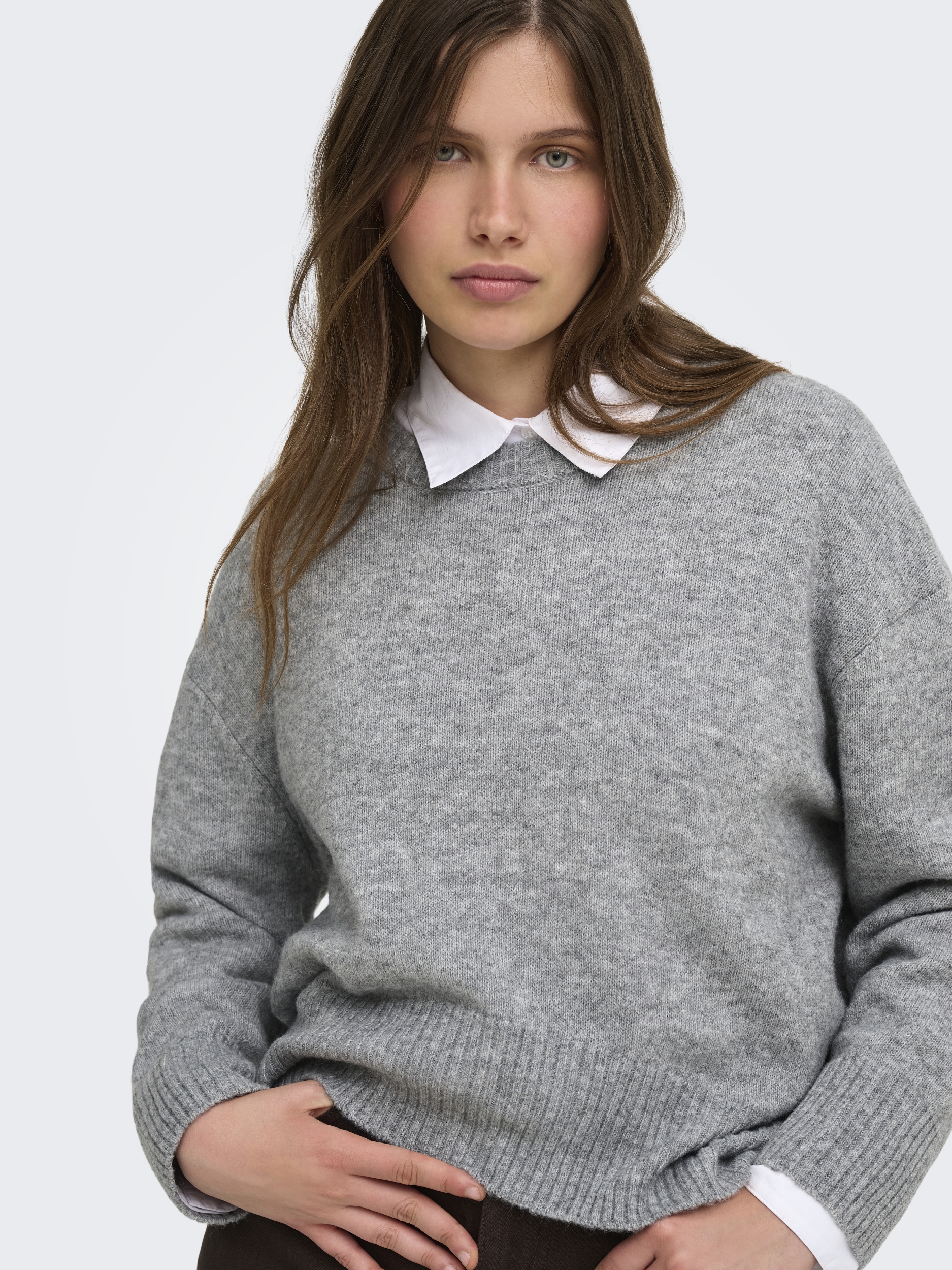 ONLALIVIA LS HIGH-LOW O-NECK NOOS KNT #7