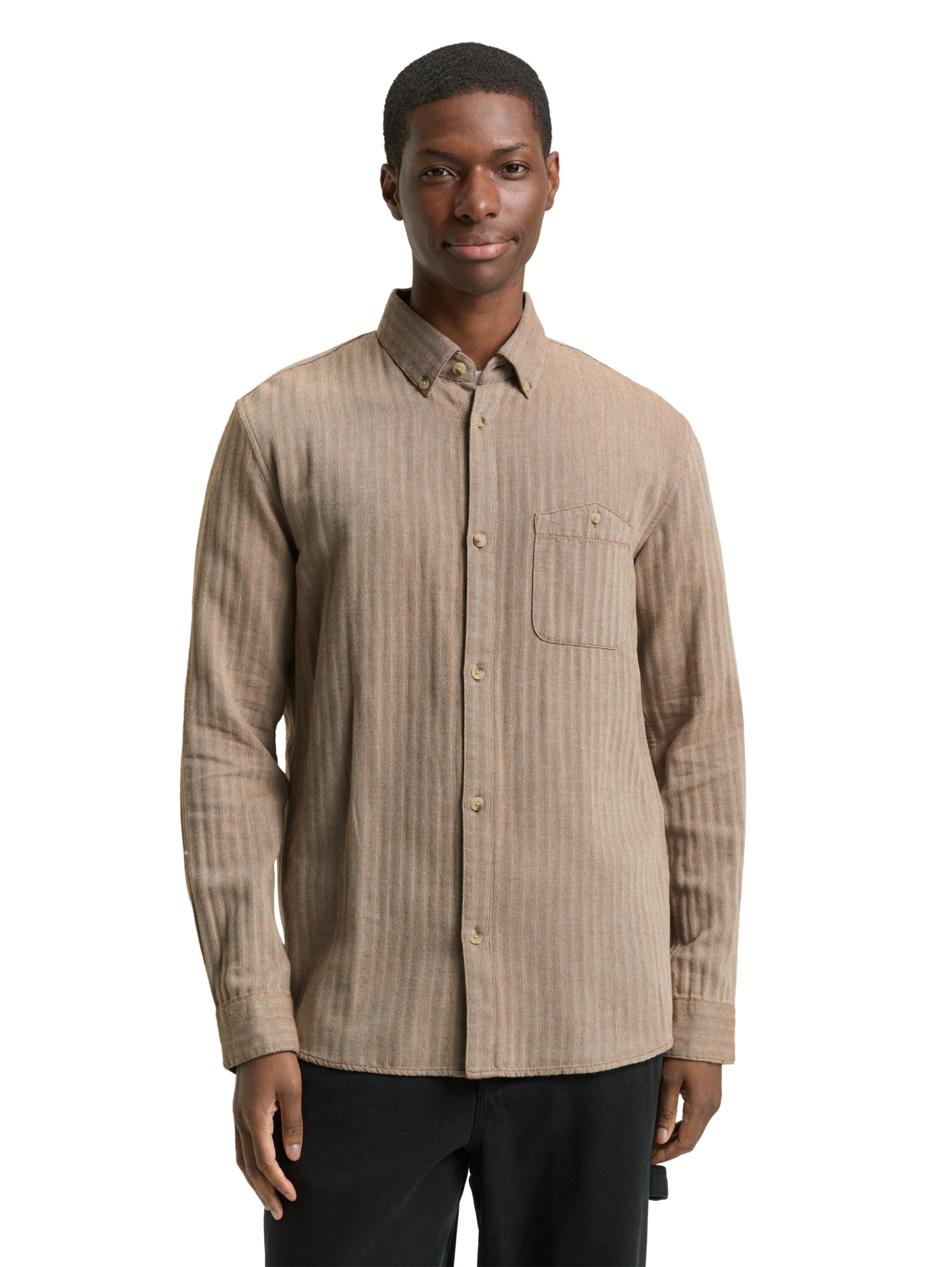 twotone herringbone shirt #5