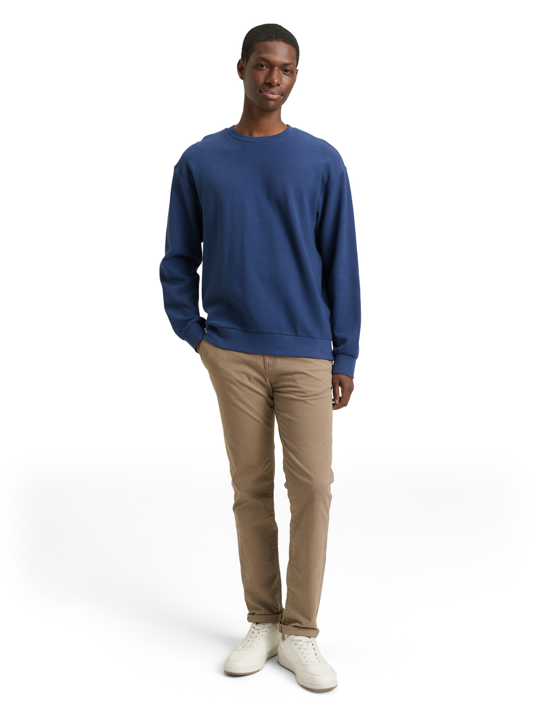 structured crew neck sweatshir #3