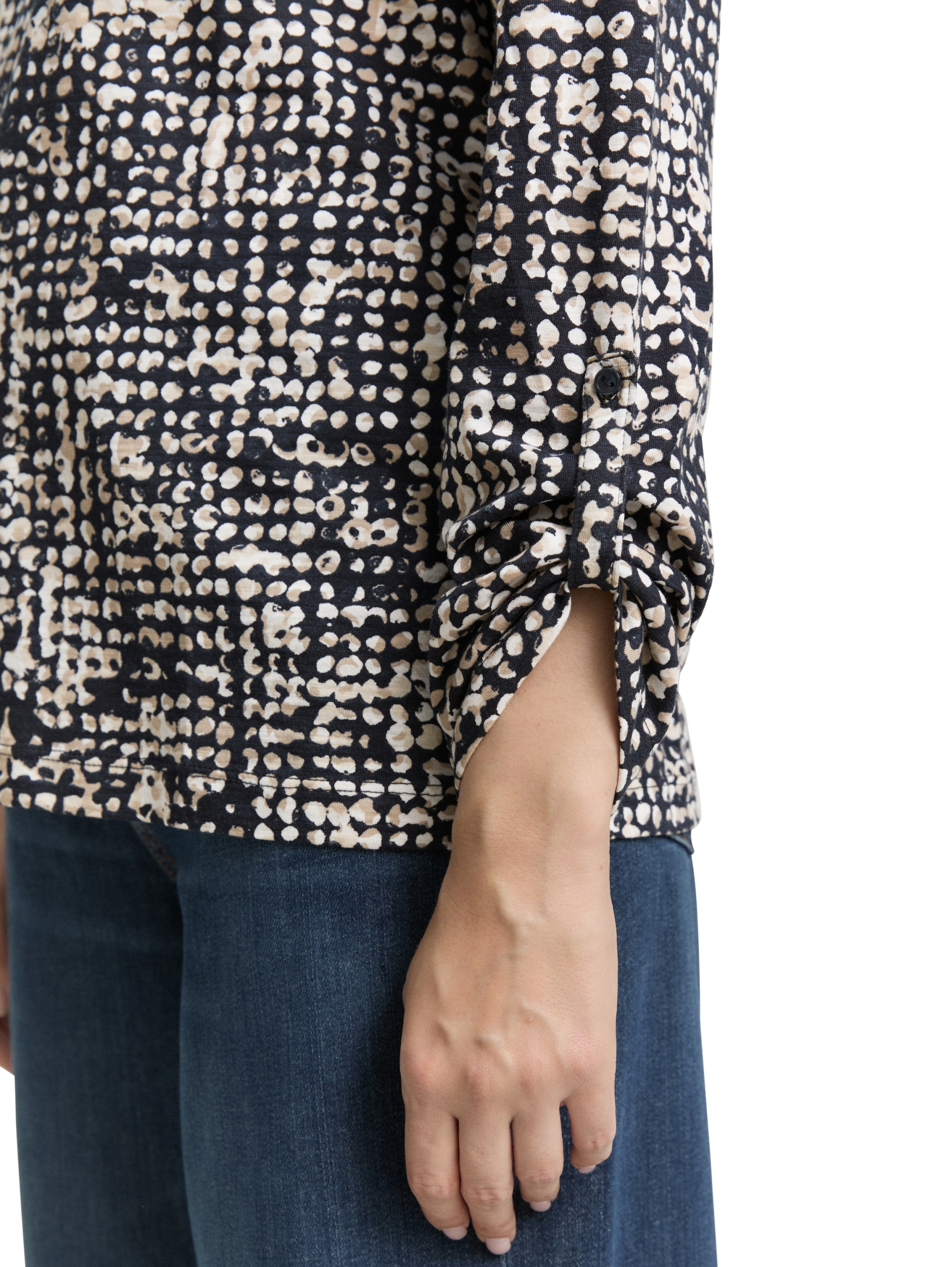 T-shirt henley alloverprinted #6