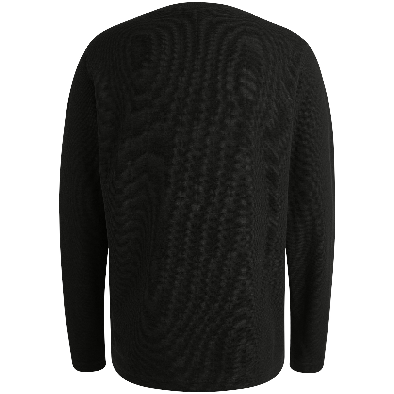 Long sleeve r-neck structured piqu #2