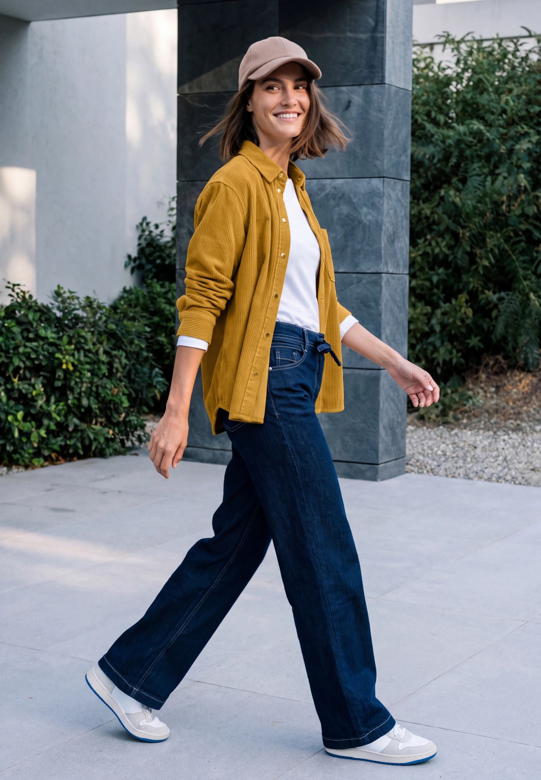 TOS Solid Corduroy Blouse #3