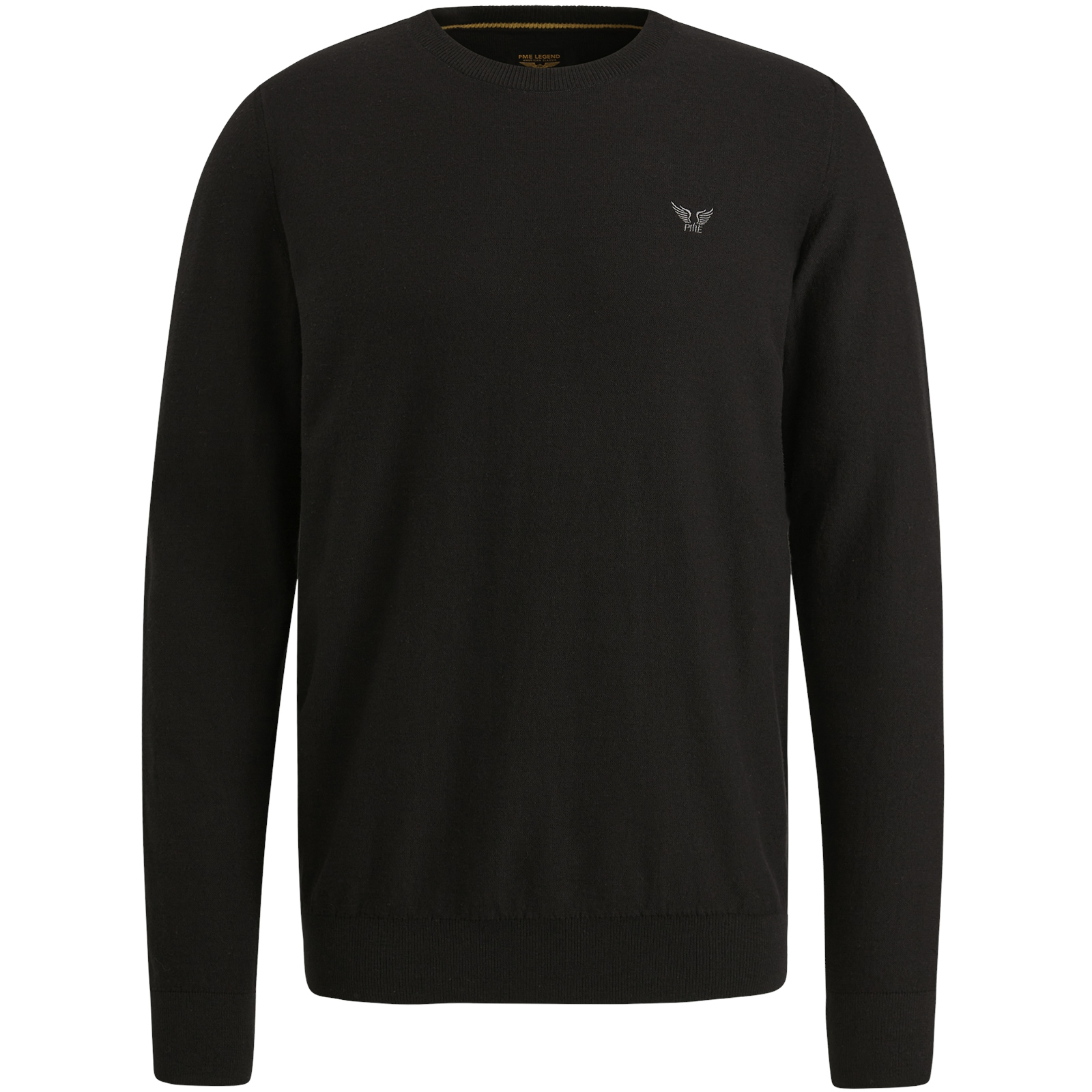 R-neck cotton knit #1