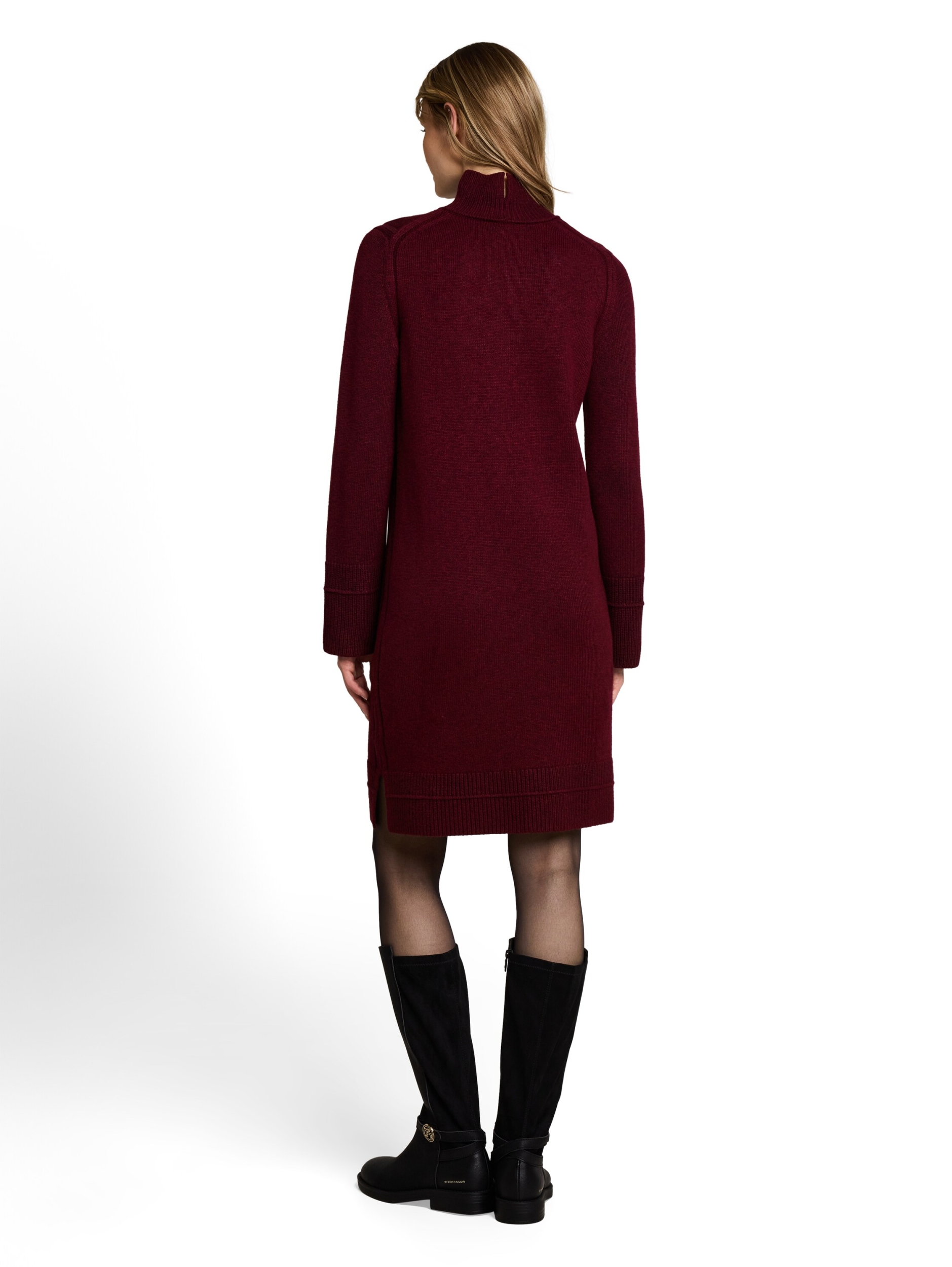 knit cosy dress with mockneck #10