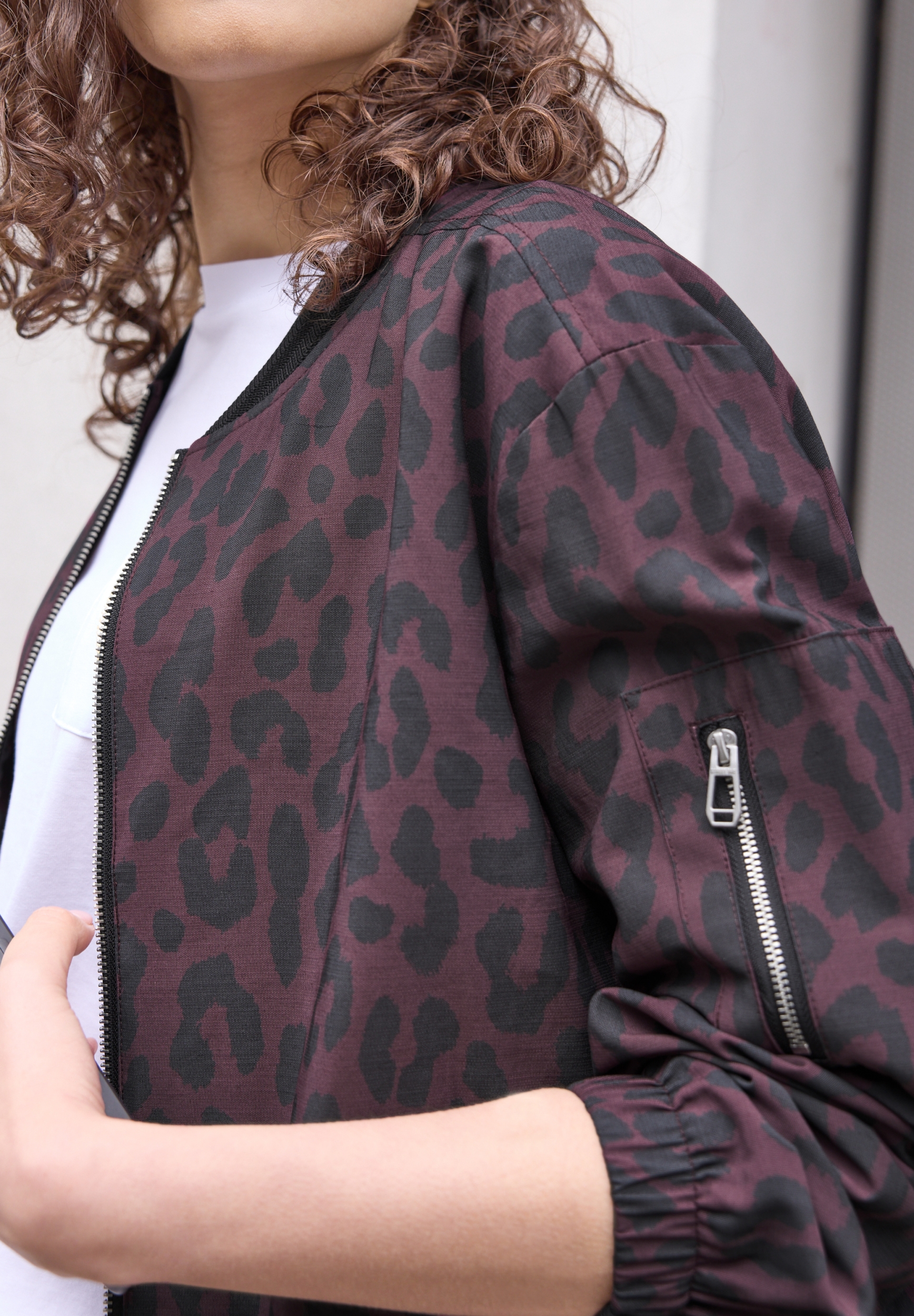 Studio Bomber Jkt w. AOP #6