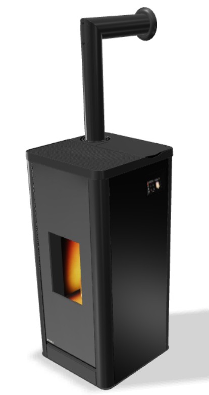 Kaminofen SUMO RAO, Alu schwarz, Korpus schwarz #4