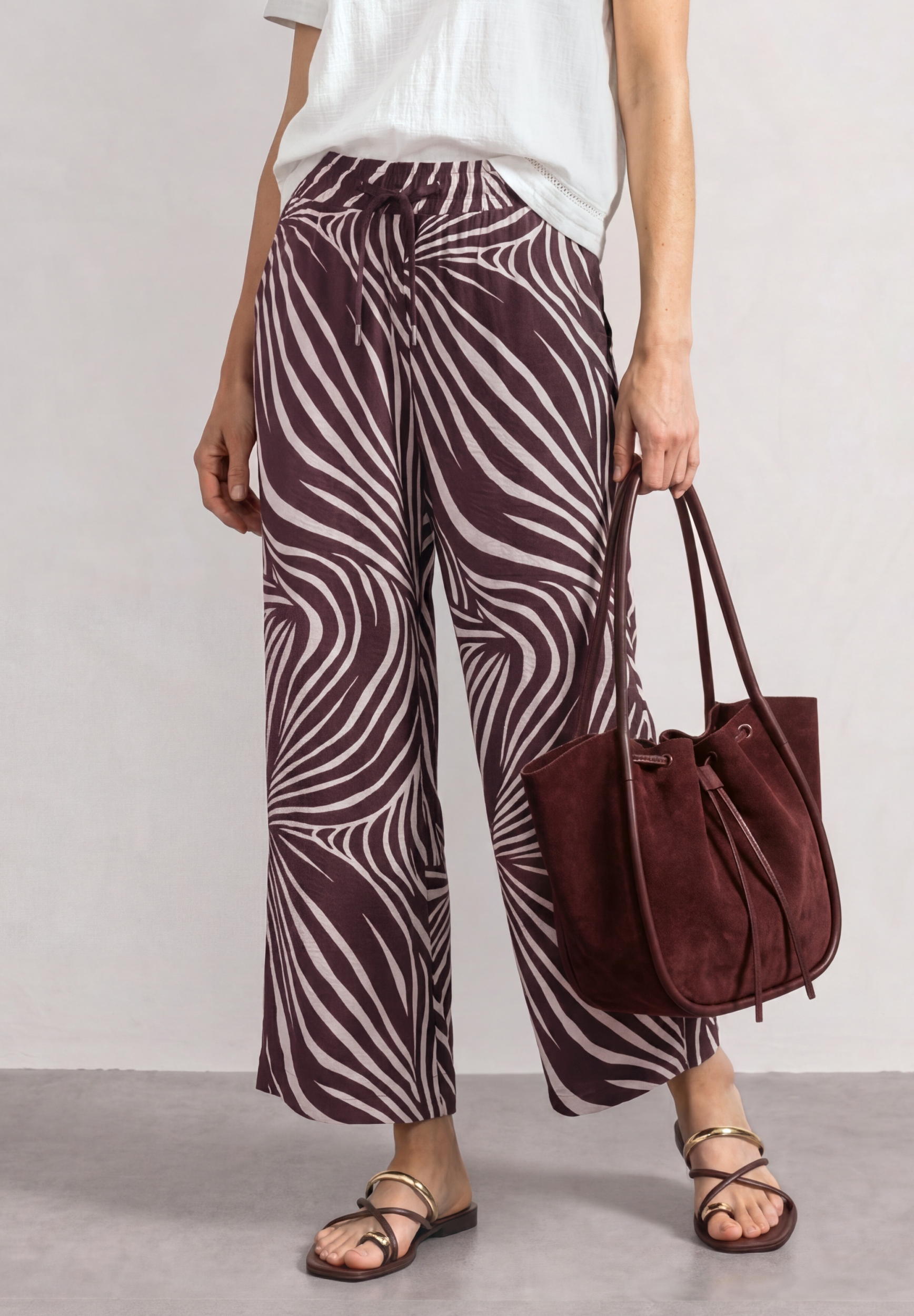 Wide Leg Bubble Viscose Gallon #3