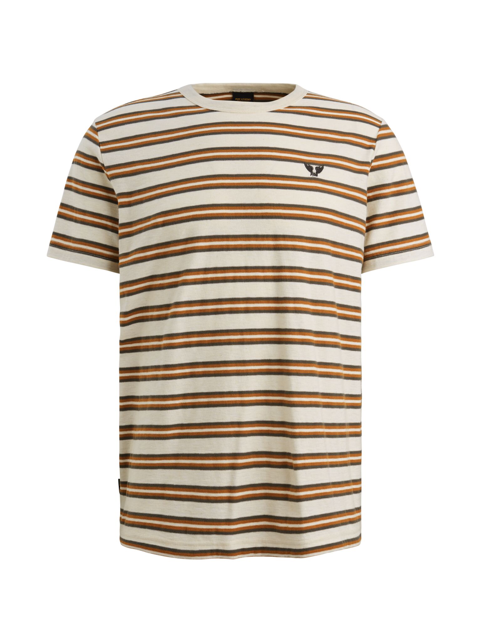 Short sleeve r-neck stripe mel jer #1