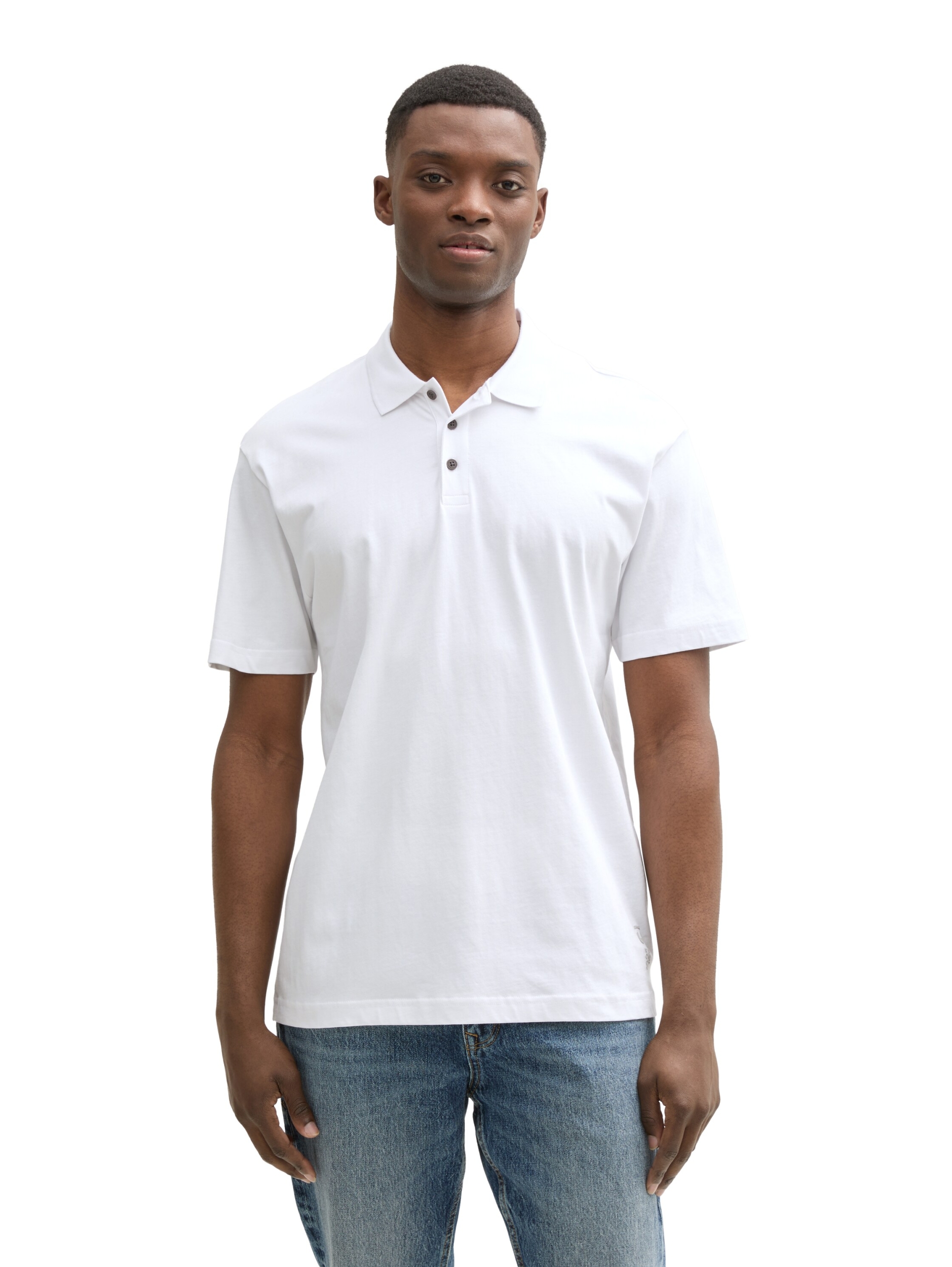 relaxed jersey polo #6